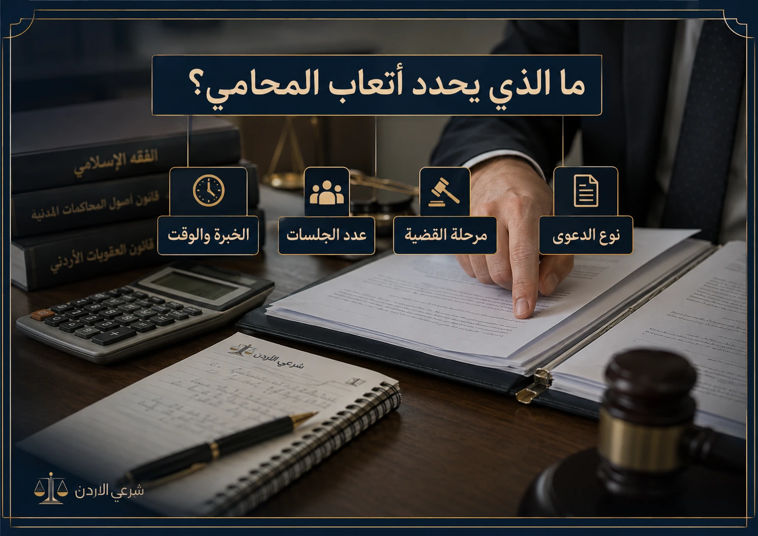 ما الذي يحدد أتعاب المحامي في قضايا النفقة
