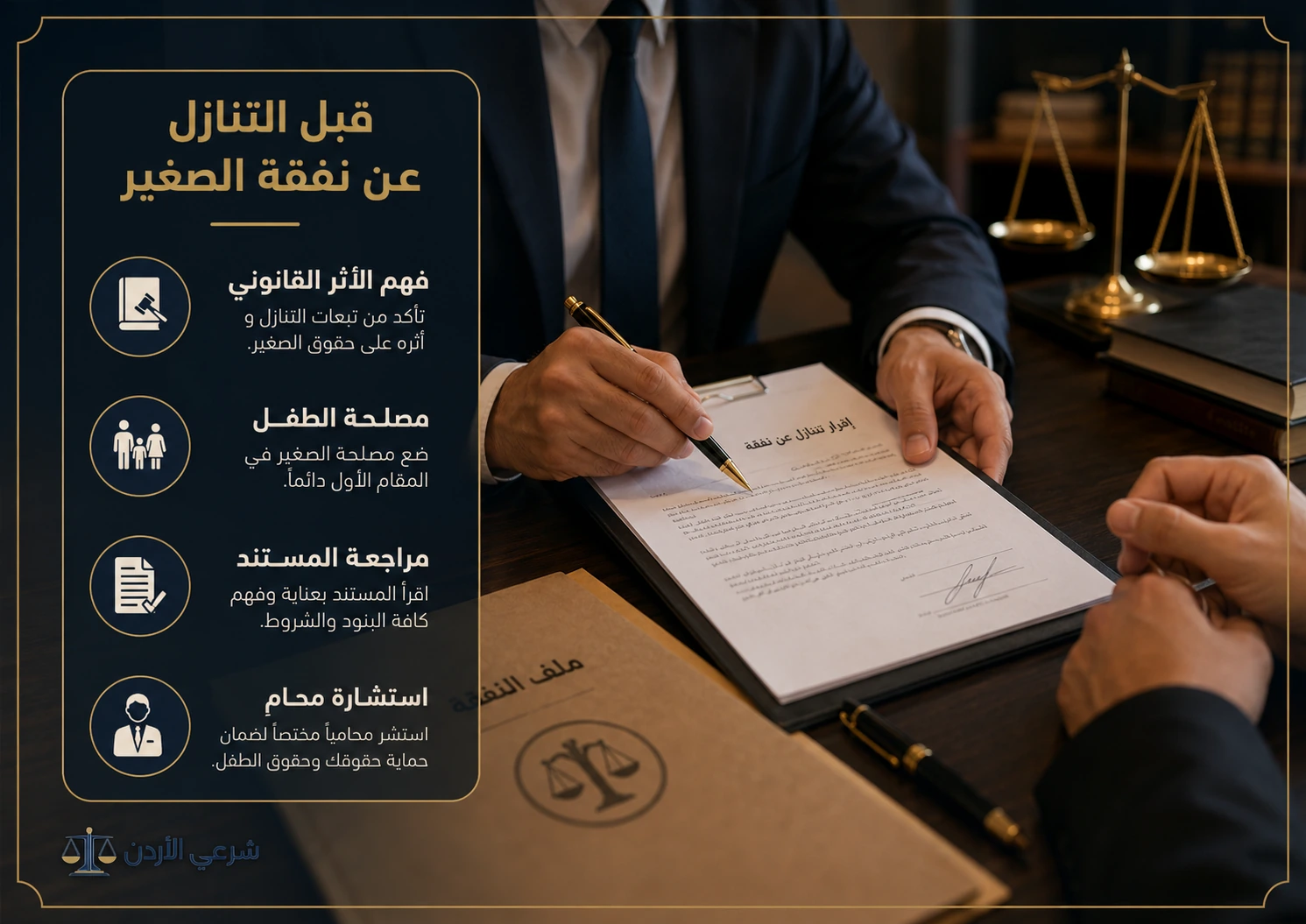 قبل التنازل عن نفقة صغير