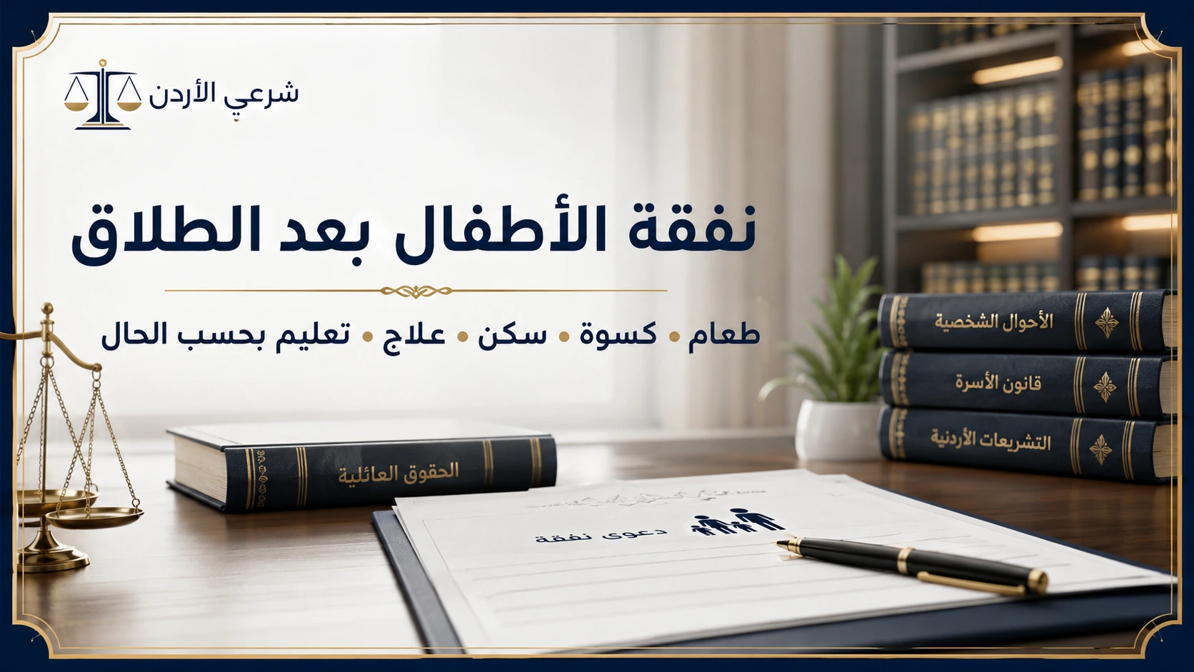 صورة معلوماتية حول حكم الشرع والقانون في النفقة بعد الطلاق للاطفال