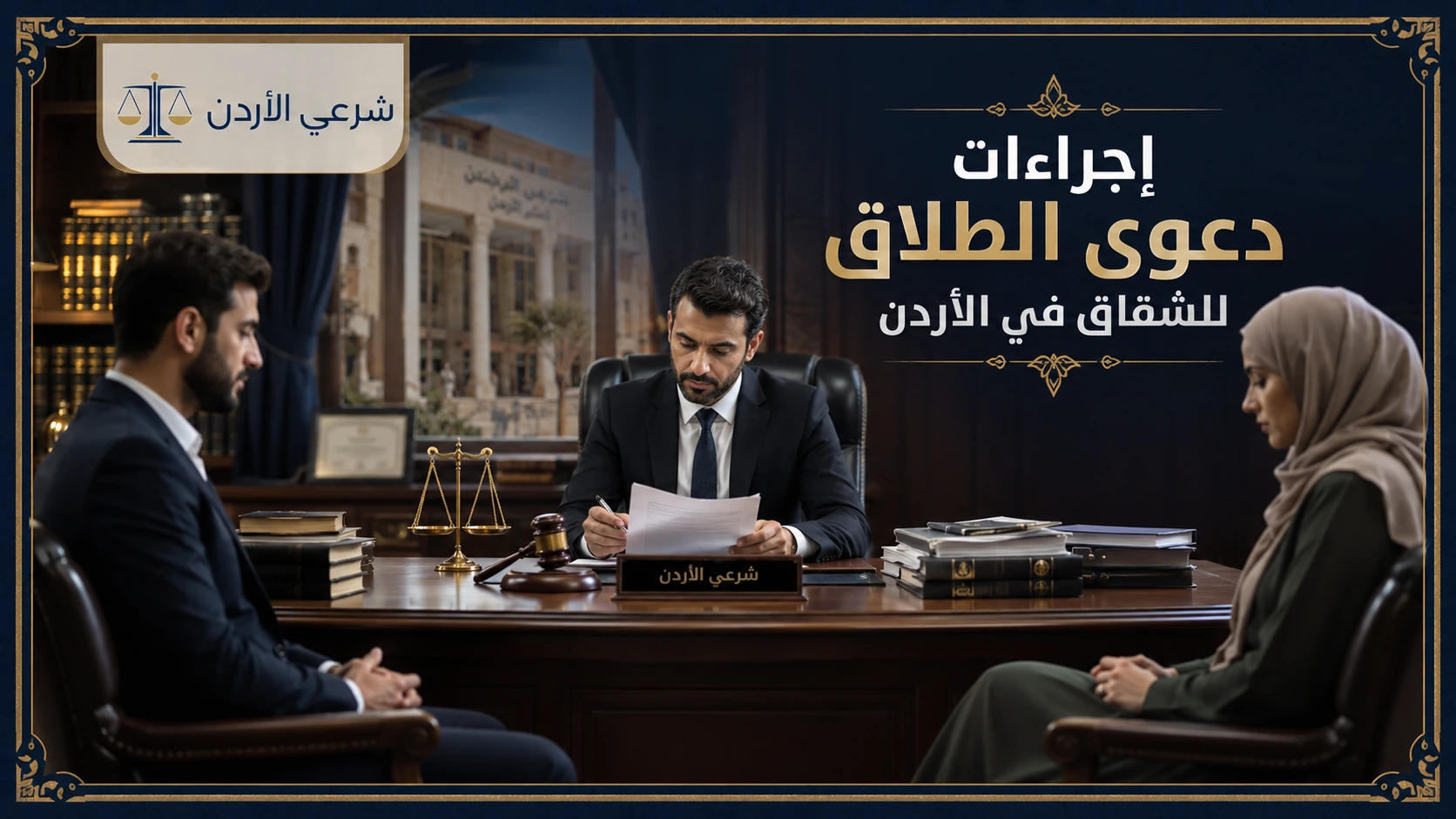 إجراءات دعوى الطلاق للشقاق في الأردن أمام المحكمة الشرعية