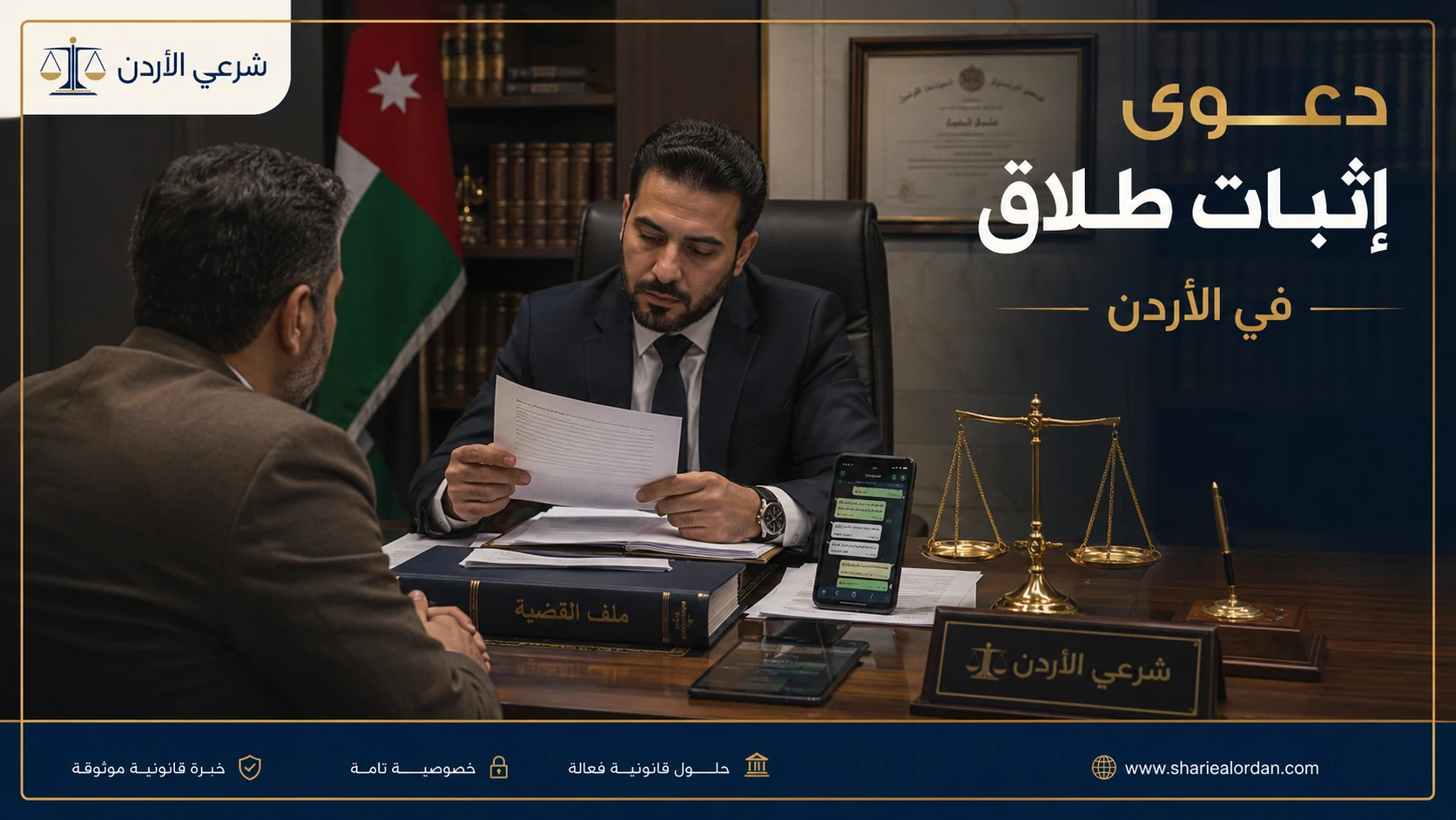 خطوات عملية حول دعوى إثبات طلاق في الأردن