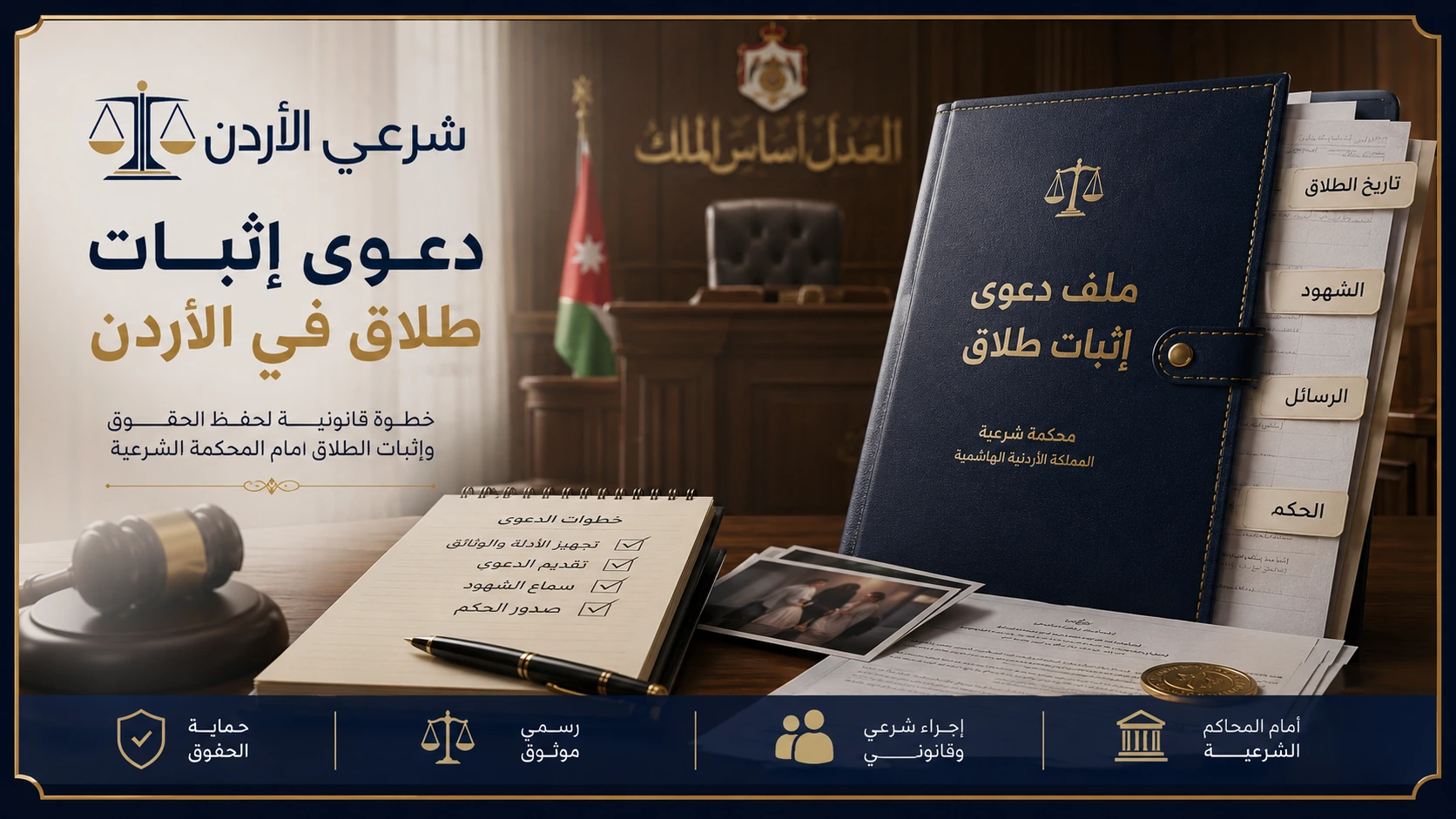 شرح دعوى إثبات طلاق في الأردن