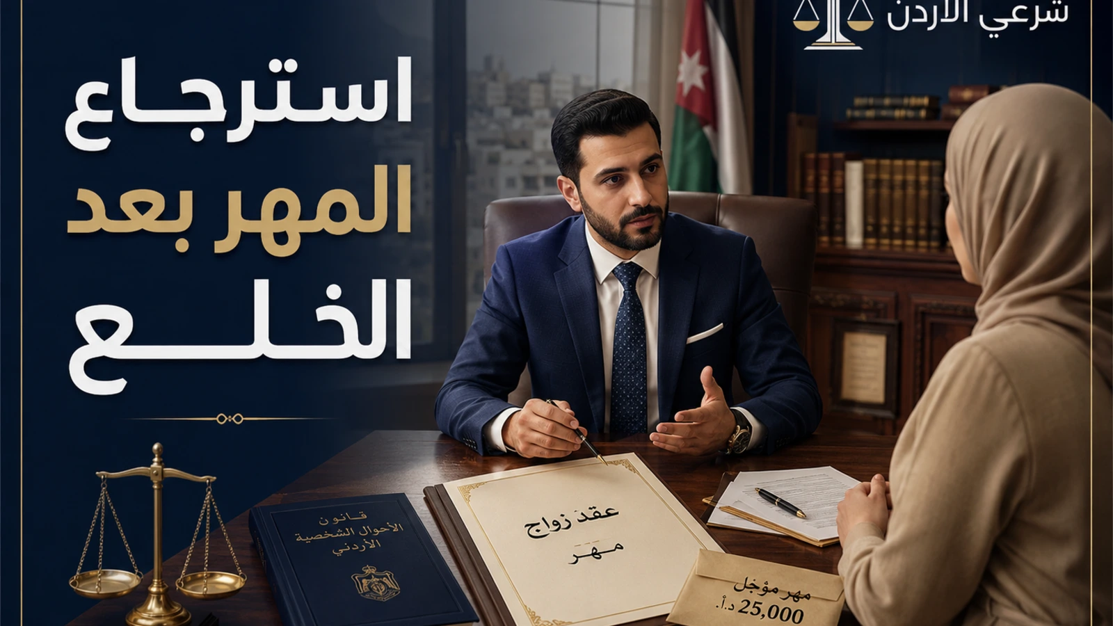 استرجاع المهر بعد الخلع في الأردن