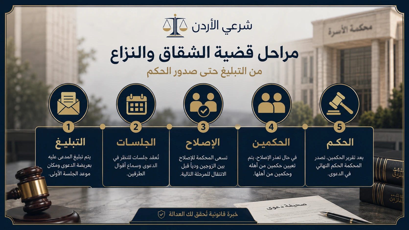 العوامل المؤثرة على مدة قضية الشقاق والنزاع