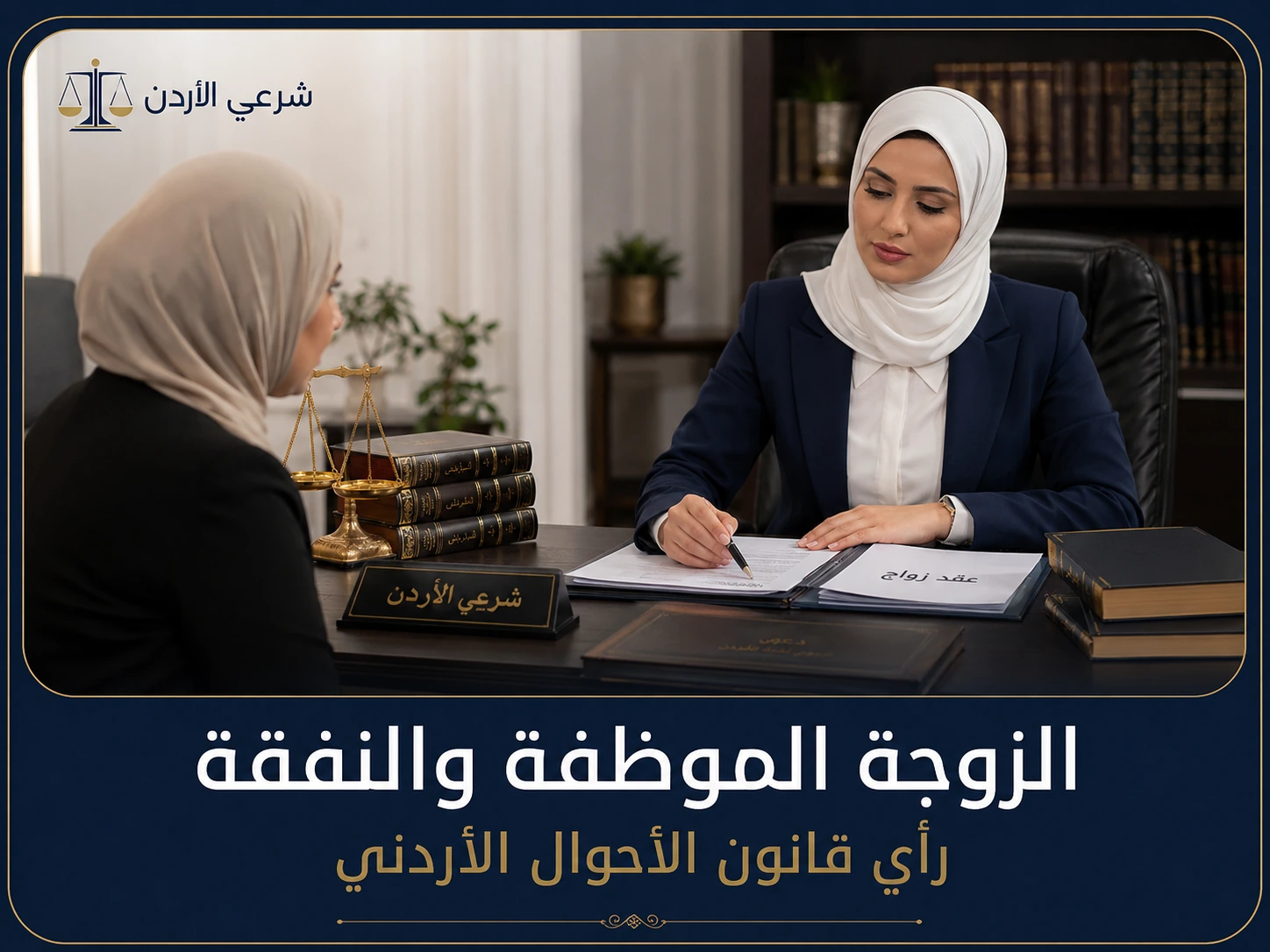 الزوجة الموظفة والنفقة : رأي قانون الأحوال الأردني