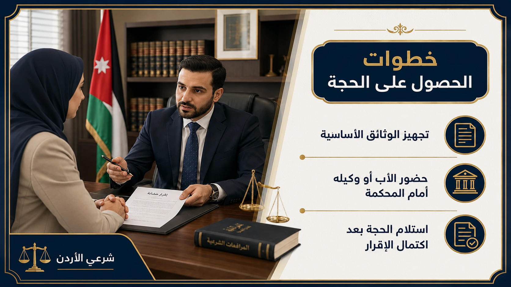 خطوات الحصول على حجة إقرار حضانة