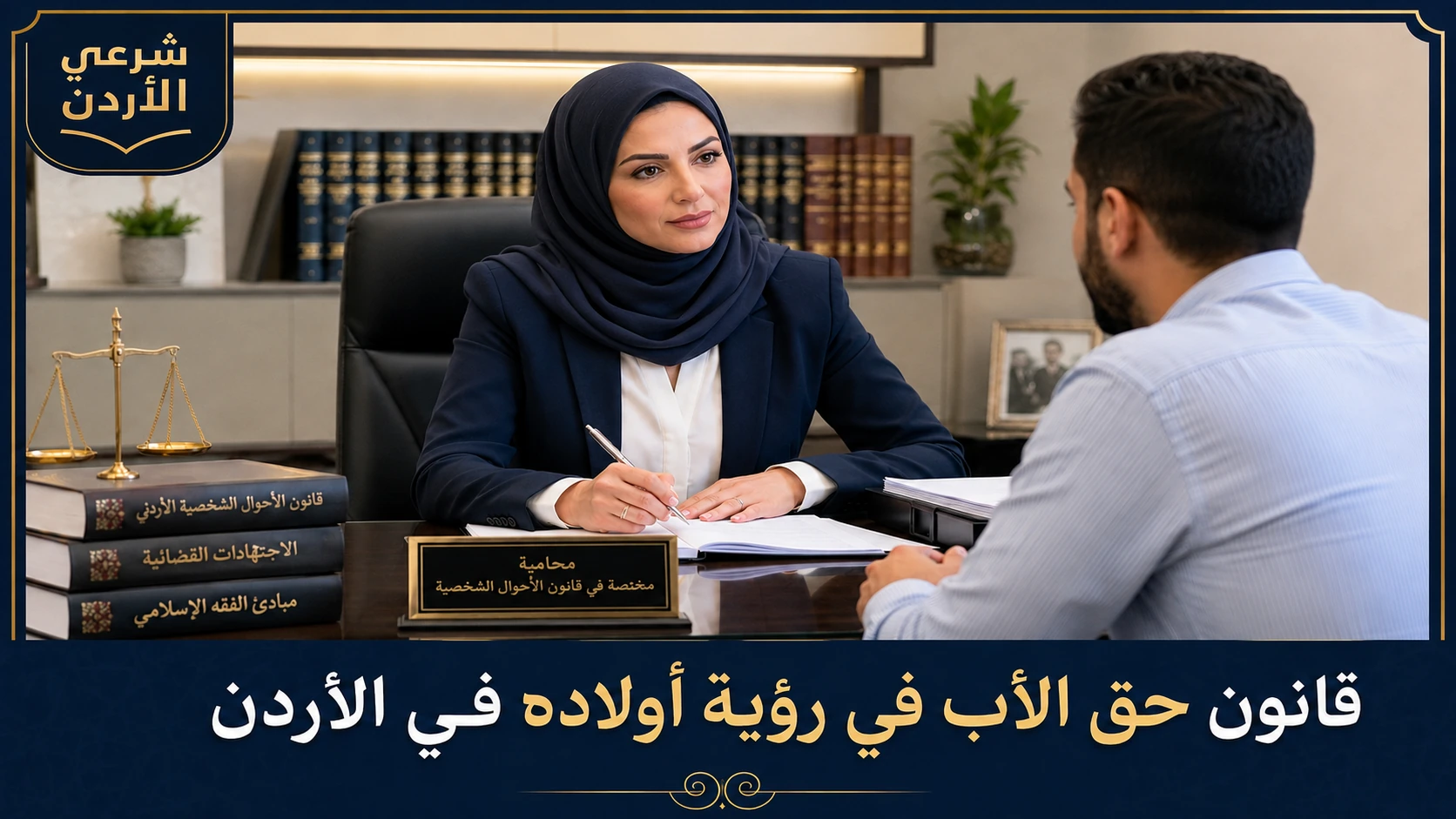 قانون حق الأب في رؤية أولاده في الأردن