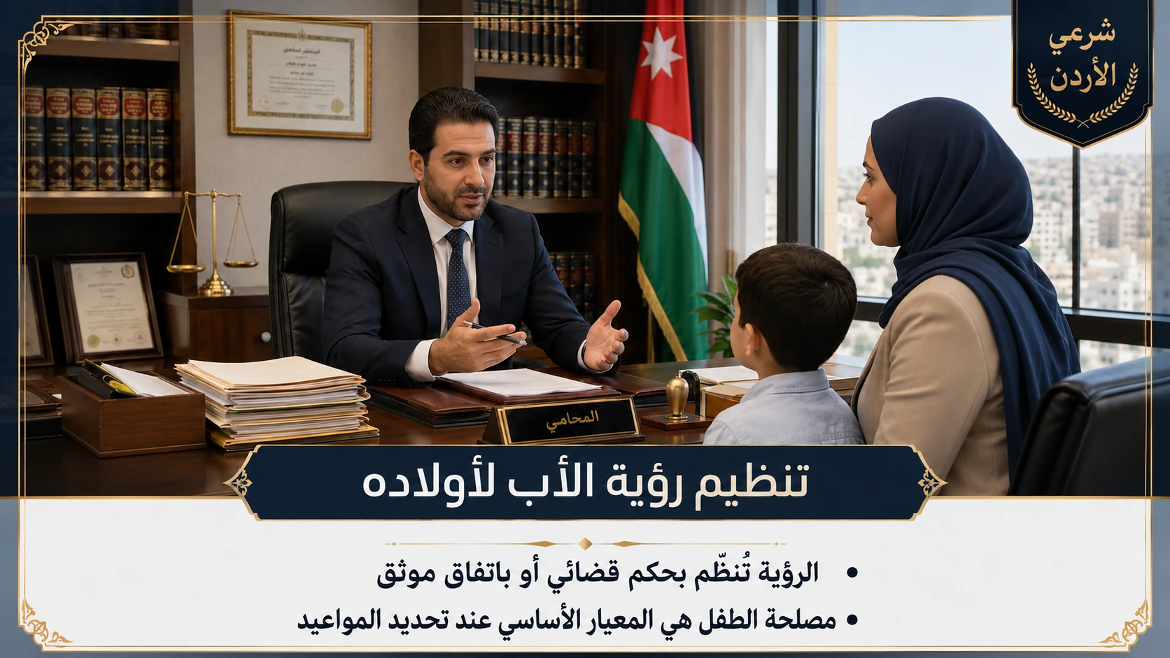 تنظيم رؤية الأب لأولاده