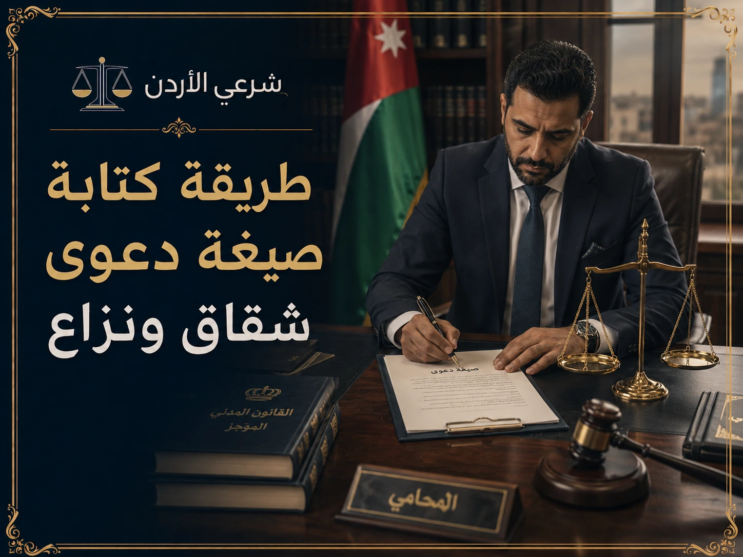 طريقة كتابة صيغة دعوى شقاق ونزاع في الأردن