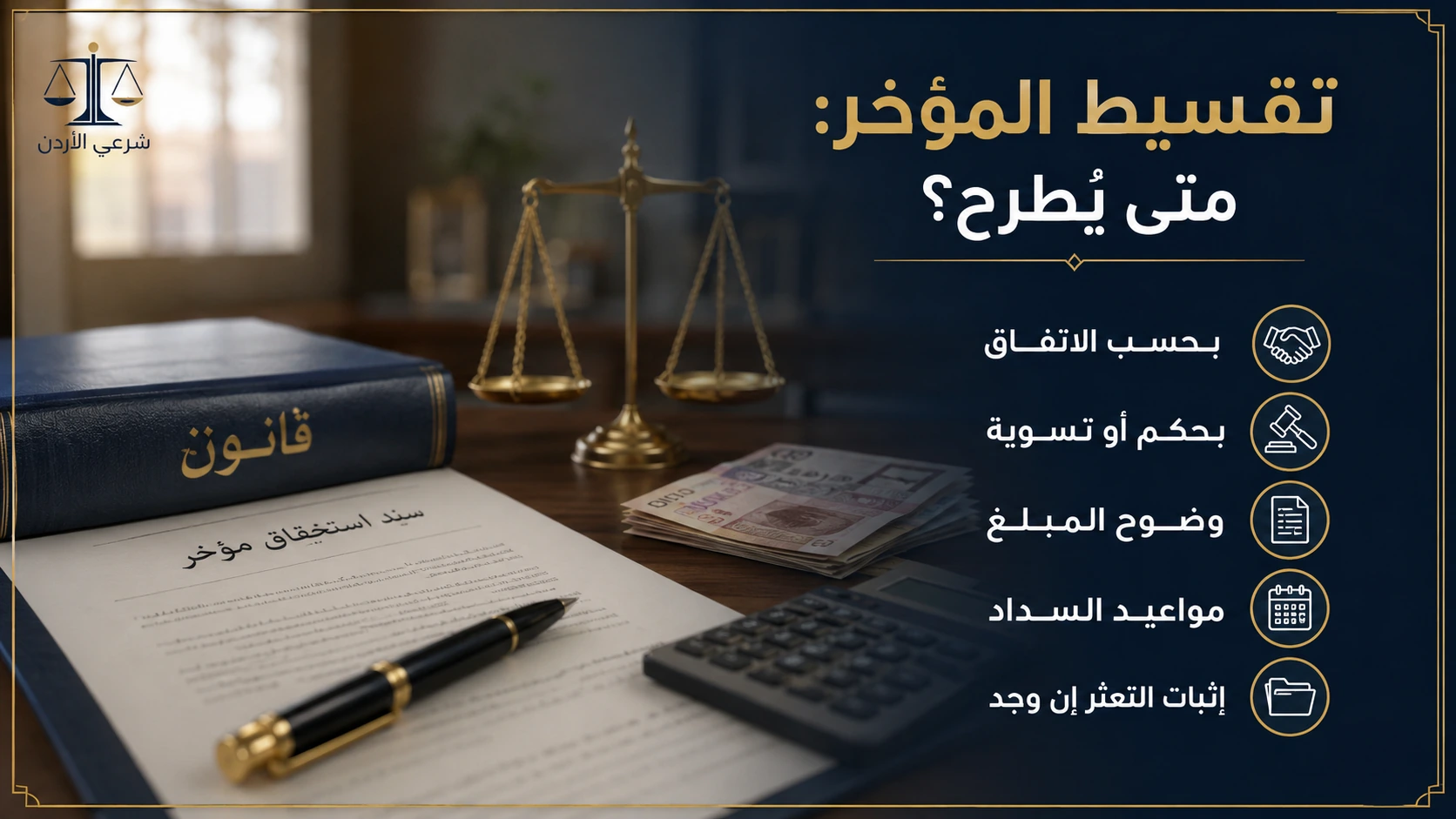 تقسيط المؤخر متى يطرح وما عناصره الأساسية