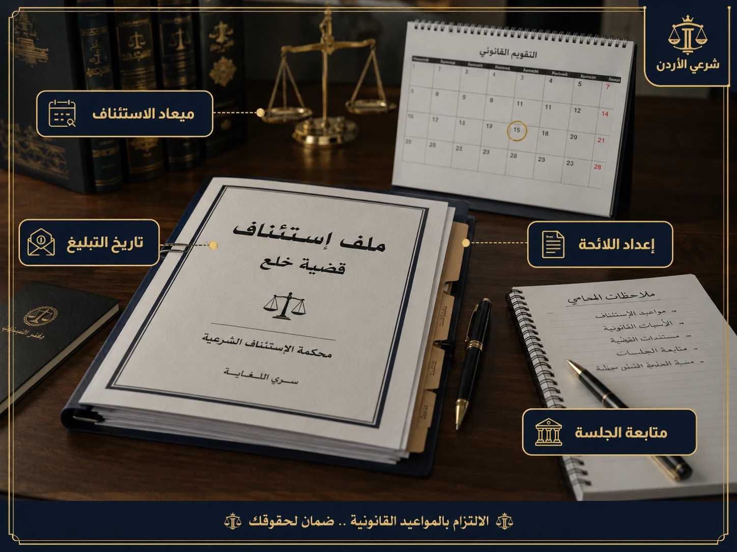 مواعيد ومراحل الاستئناف الشرعي