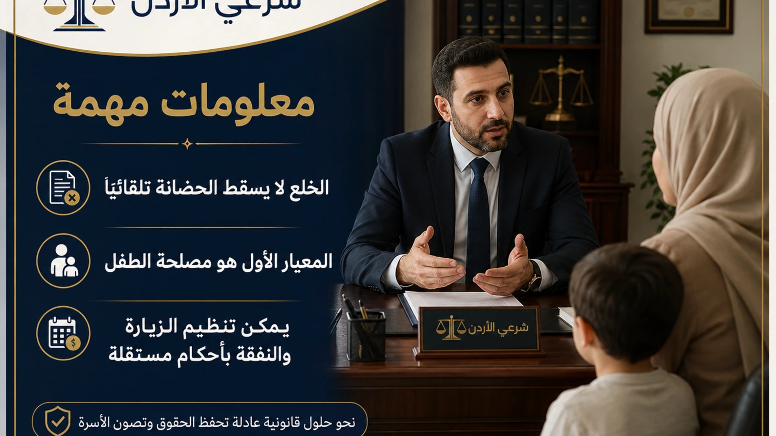 معلومات مهمة عن الخلع وحضانة الأطفال