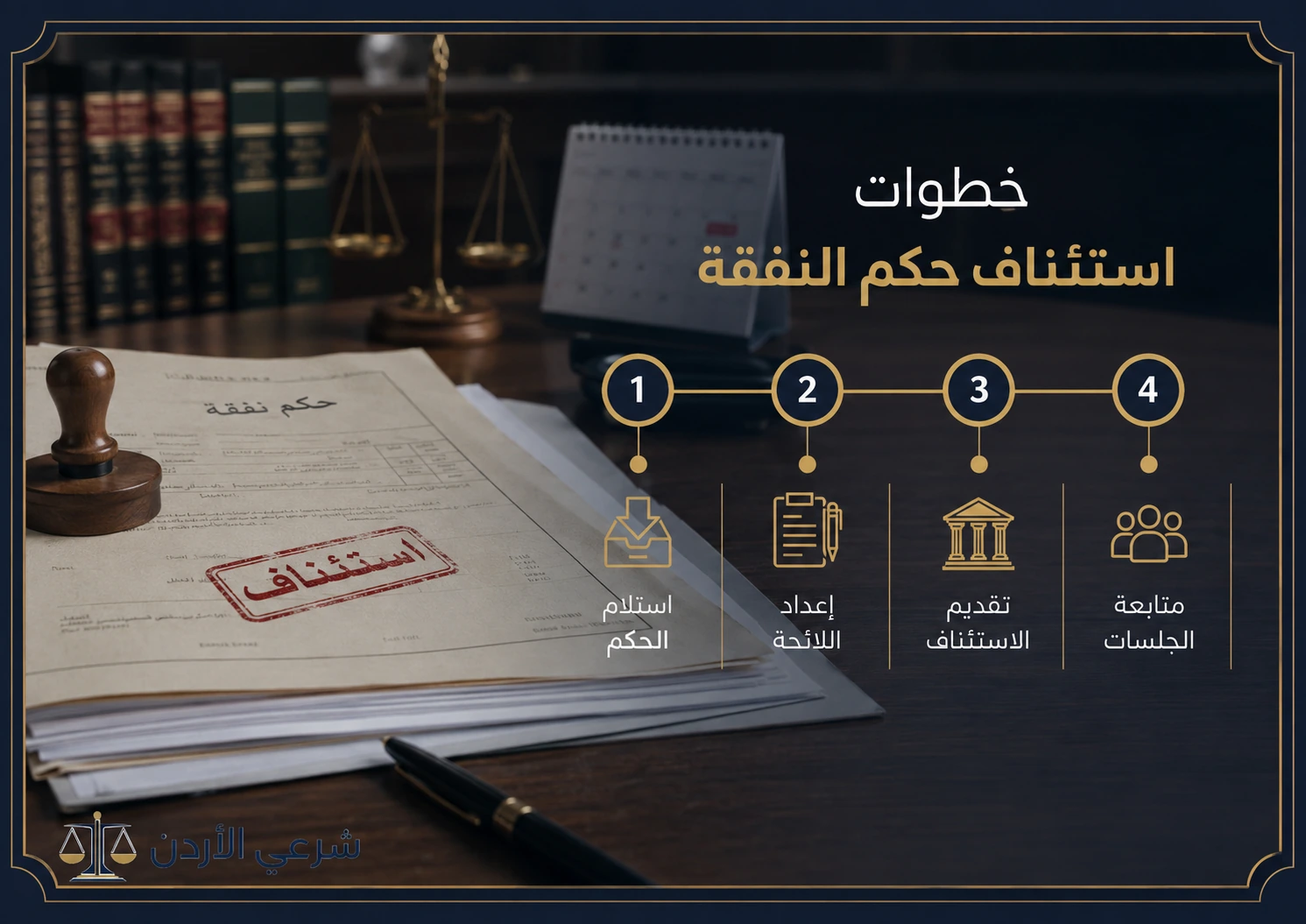 خطوات استئناف حكم النفقة