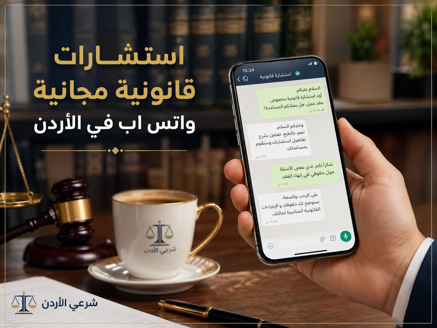 استشارات قانونية مجانية واتس اب في الأردن