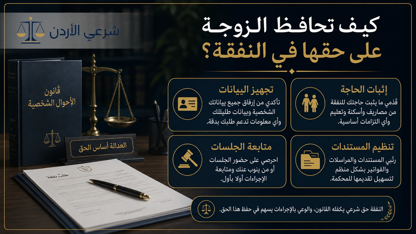كيف تحافظ الزوجة على حقها في النفقة بعد الطلاق