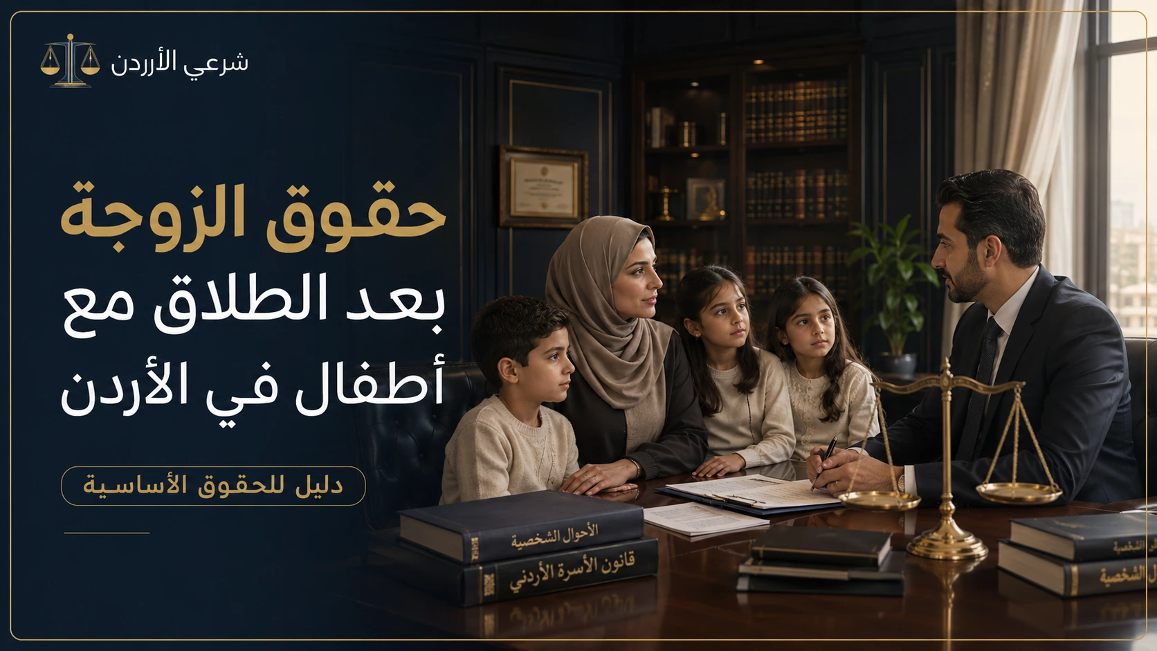 حقوق الزوجة بعد الطلاق مع أطفال في الأردن