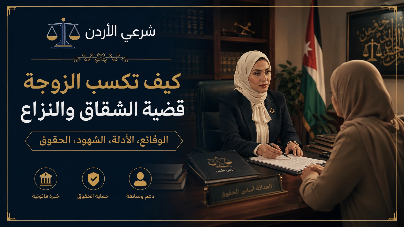 أدلة تقوي موقف الزوجة في قضية الشقاق والنزاع