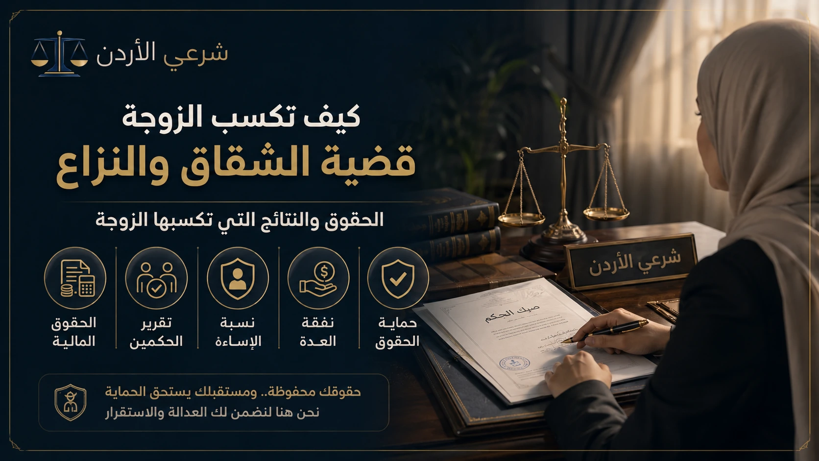 حقوق الزوجة في دعوى الشقاق والنزاع