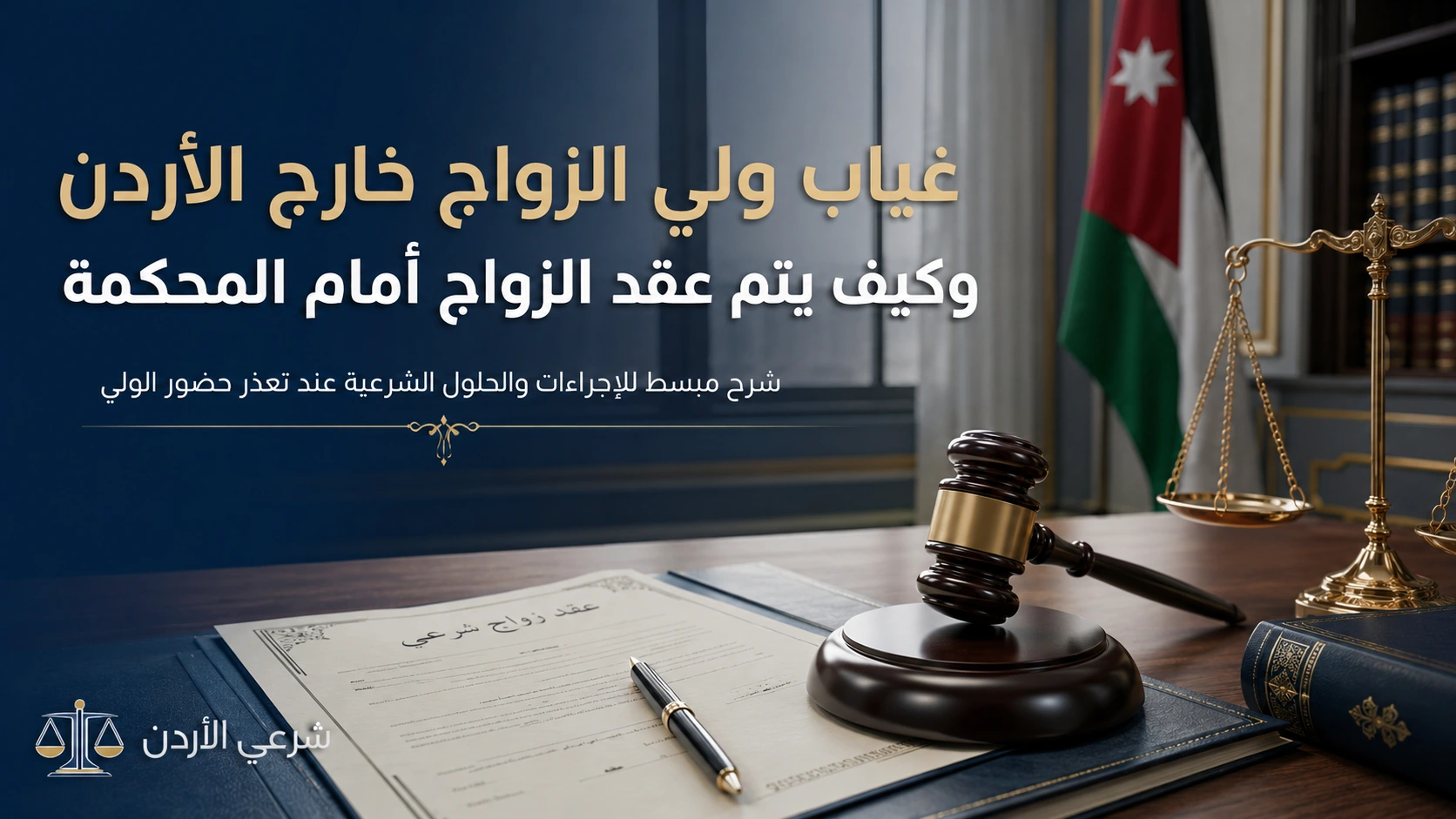 غياب ولي الزواج خارج الأردن وكيف يتم عقد الزواج أمام المحكمة