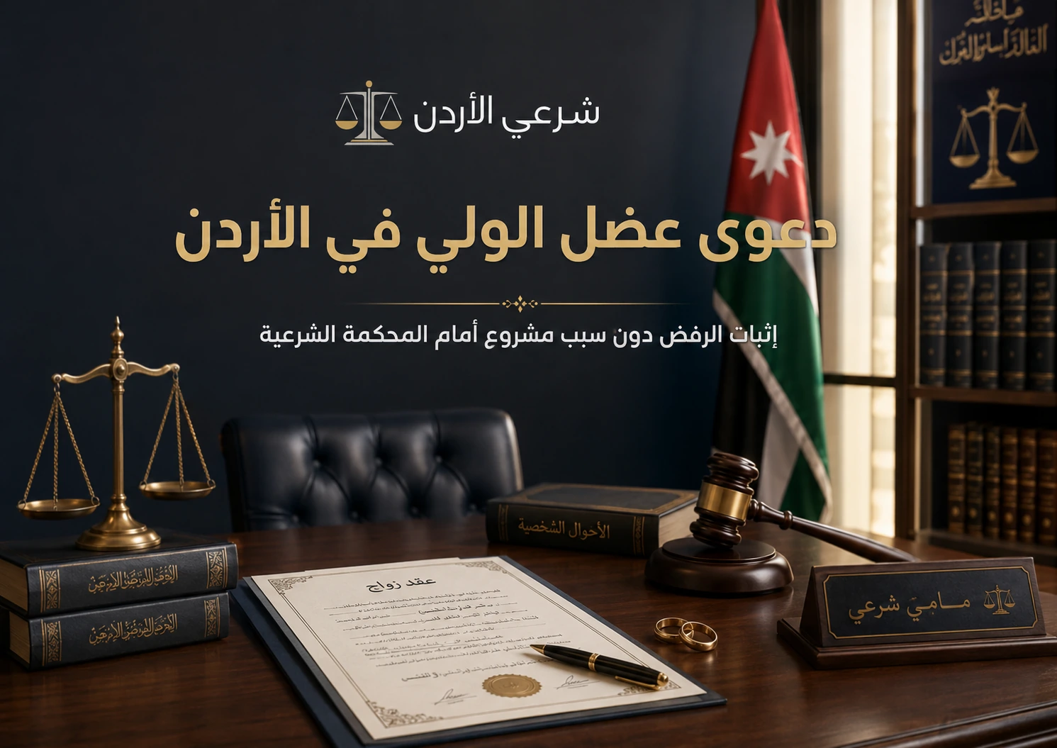 دعوى عضل الولي في الأردن وإثبات الرفض دون سبب مشروع