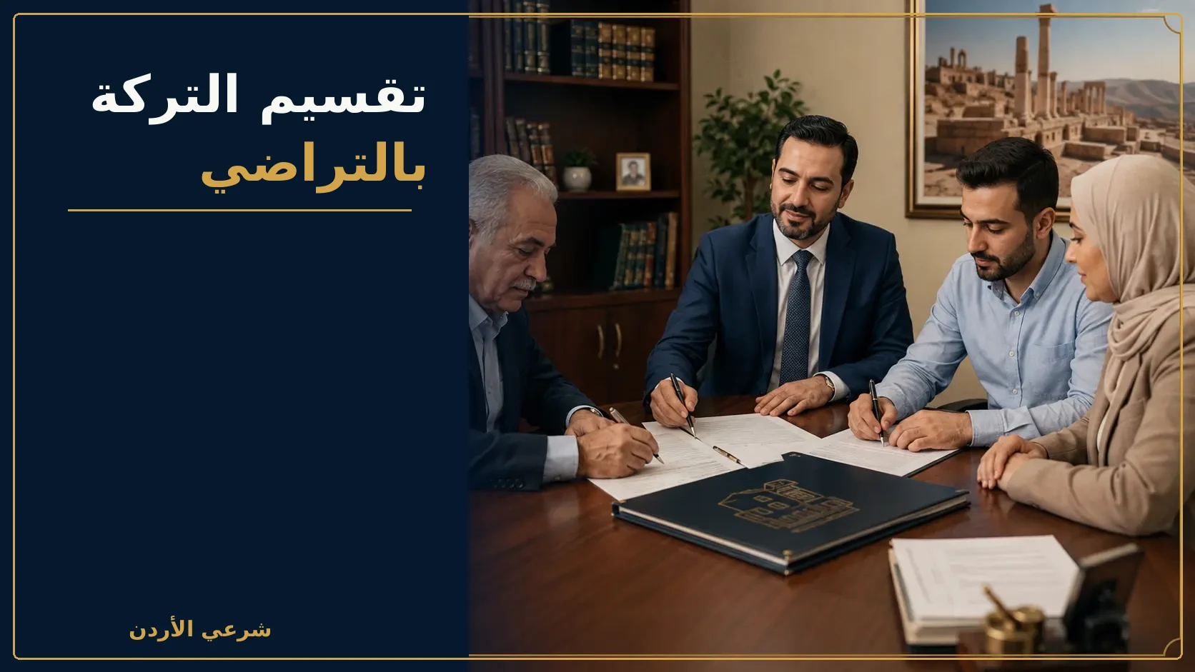 تقسيم التركة بالتراضي في الأردن