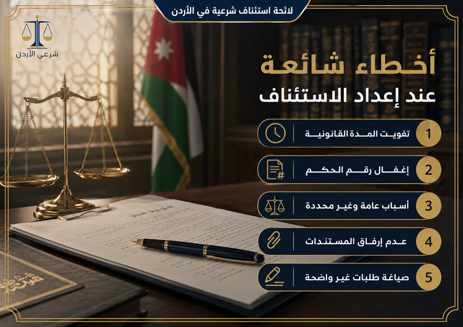 أخطاء شائعة عند إعداد الاستئناف