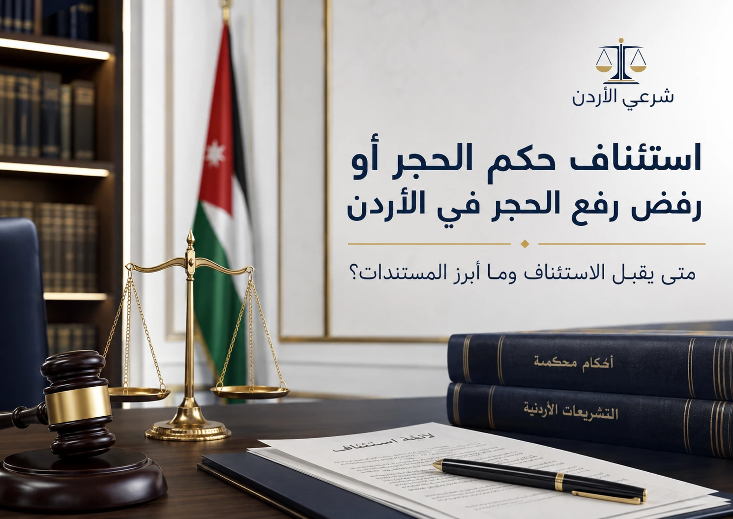 استئناف حكم الحجر أو رفض رفع الحجر في الأردن