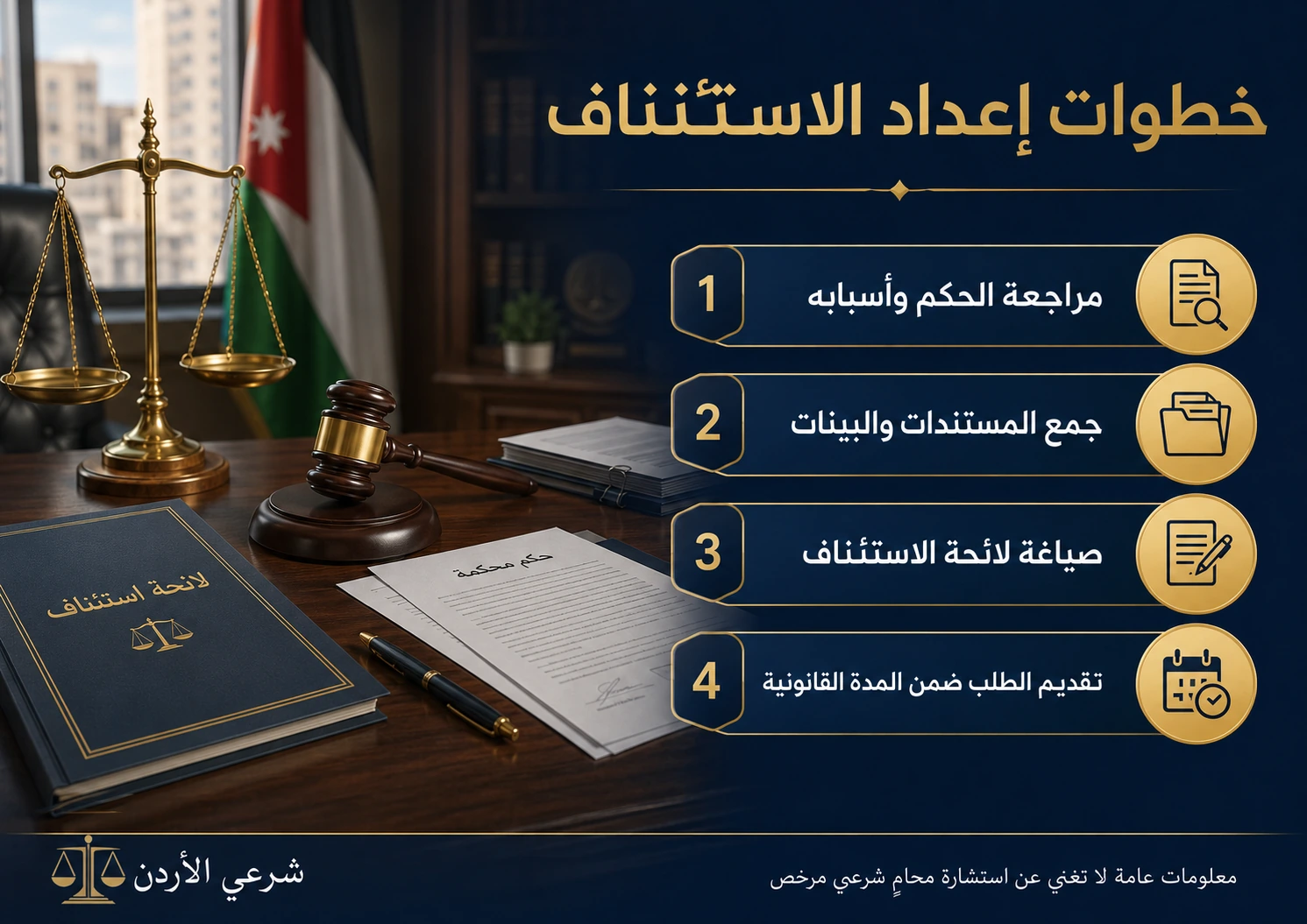 خطوات إعداد استئناف حكم الحجر في الأردن