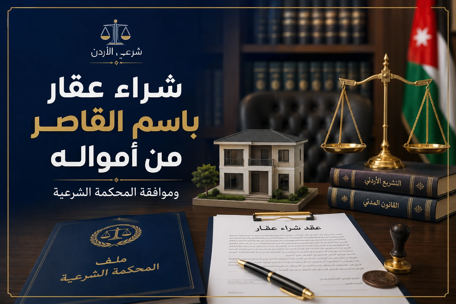 شراء عقار باسم القاصر من أمواله وموافقة المحكمة الشرعية