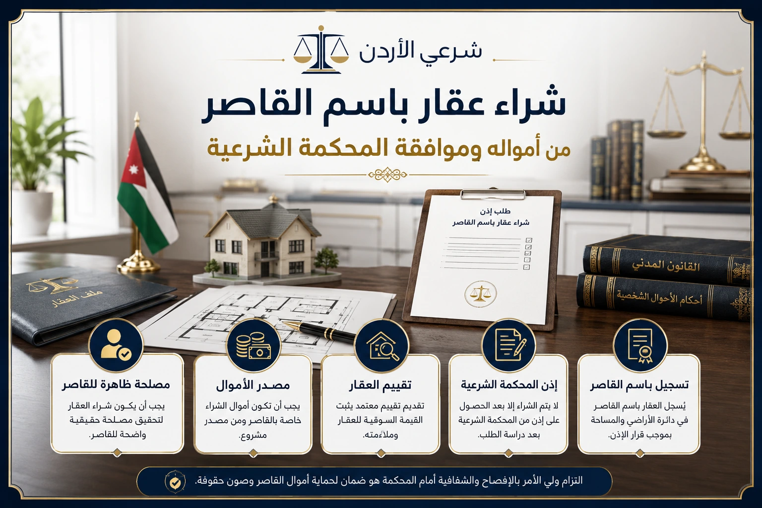 شروط شراء عقار باسم القاصر من أمواله