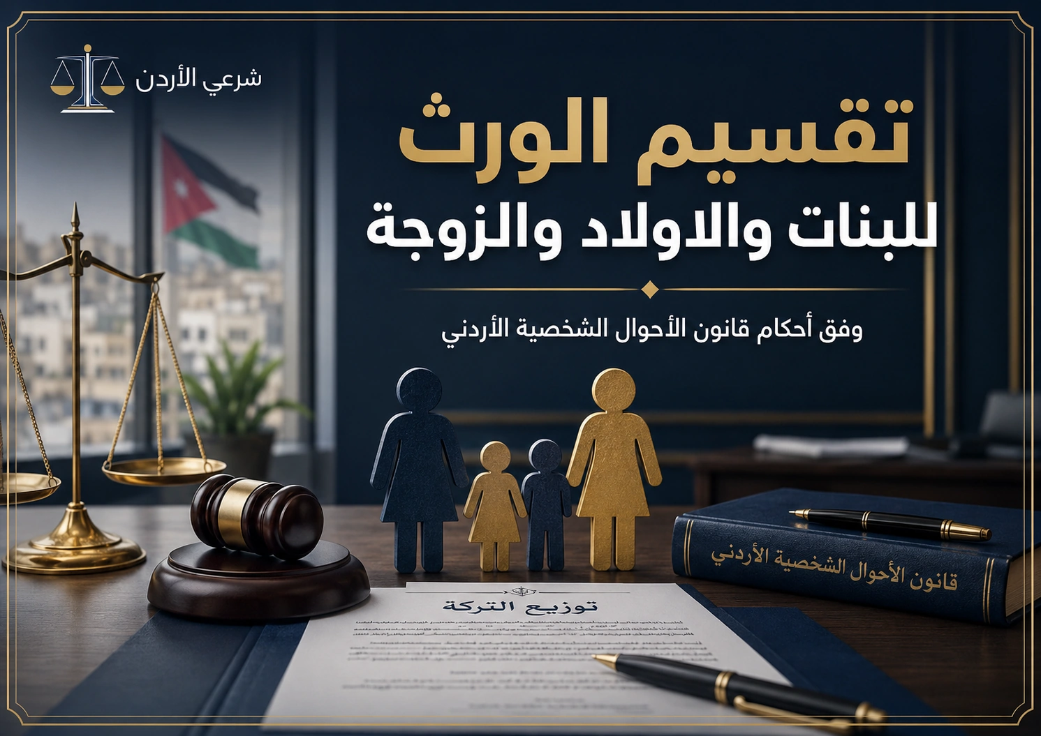 تقسيم الورث للبنات والاولاد والزوجة
