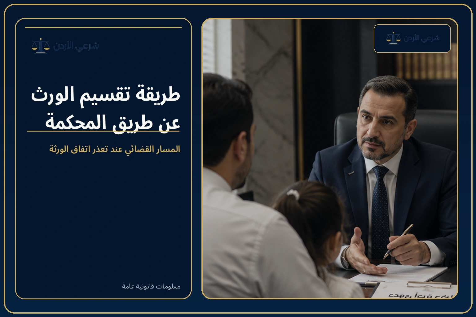 طريقة تقسيم الورث عن طريق المحكمة