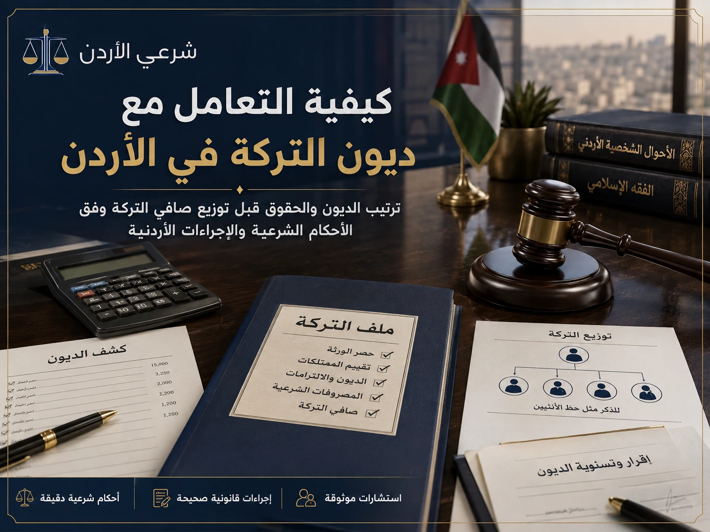 كيفية التعامل مع ديون التركة في الأردن