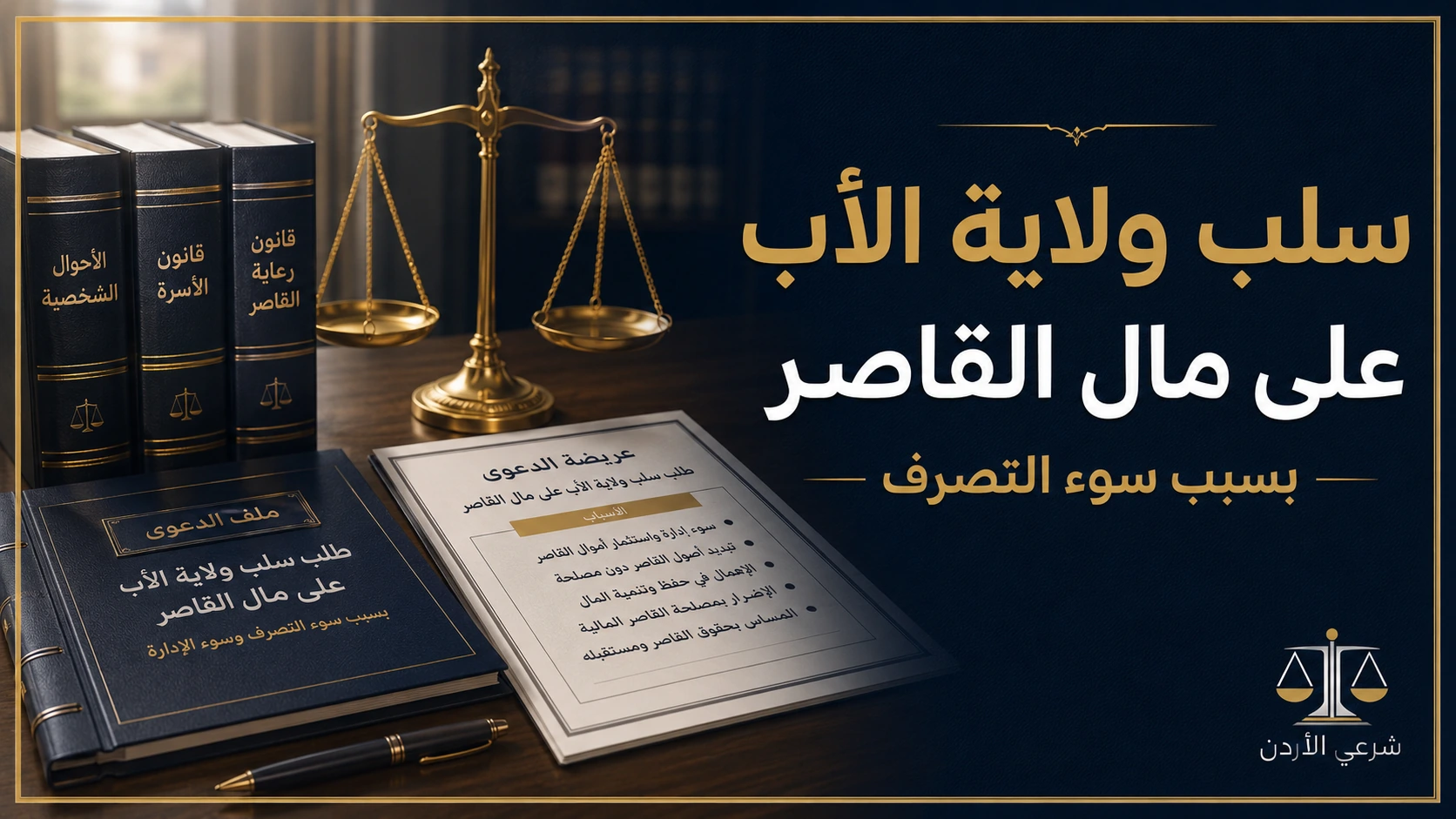 سلب ولاية الأب على مال القاصر بسبب سوء التصرف