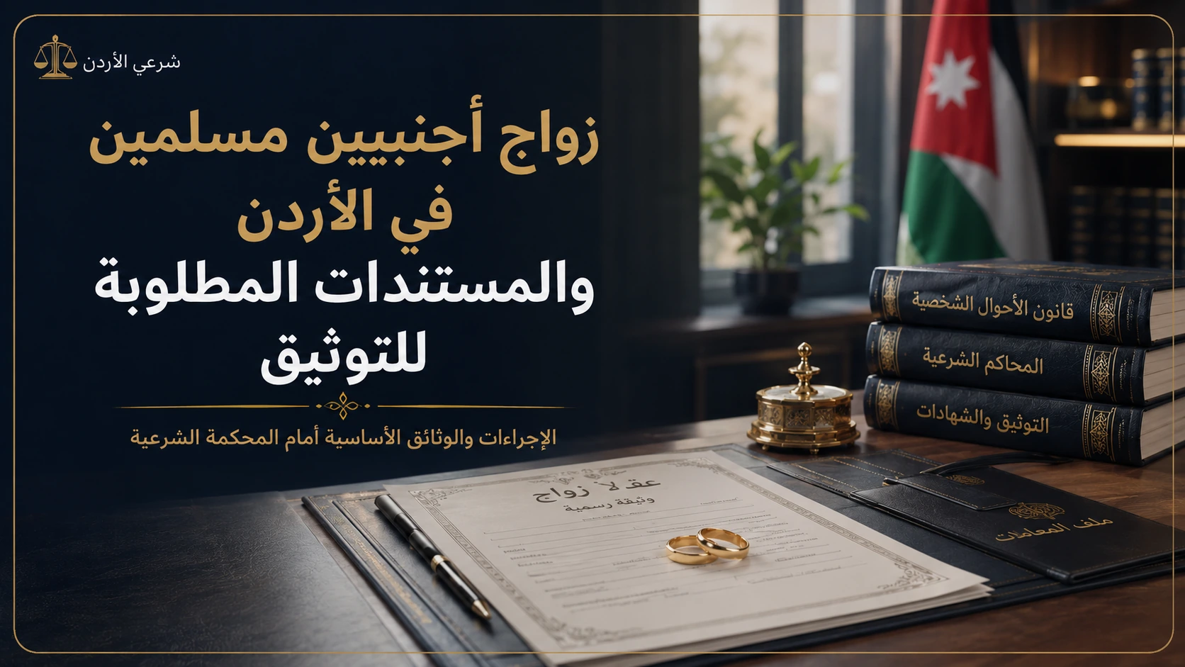 زواج أجنبيين مسلمين في الأردن والمستندات المطلوبة للتوثيق