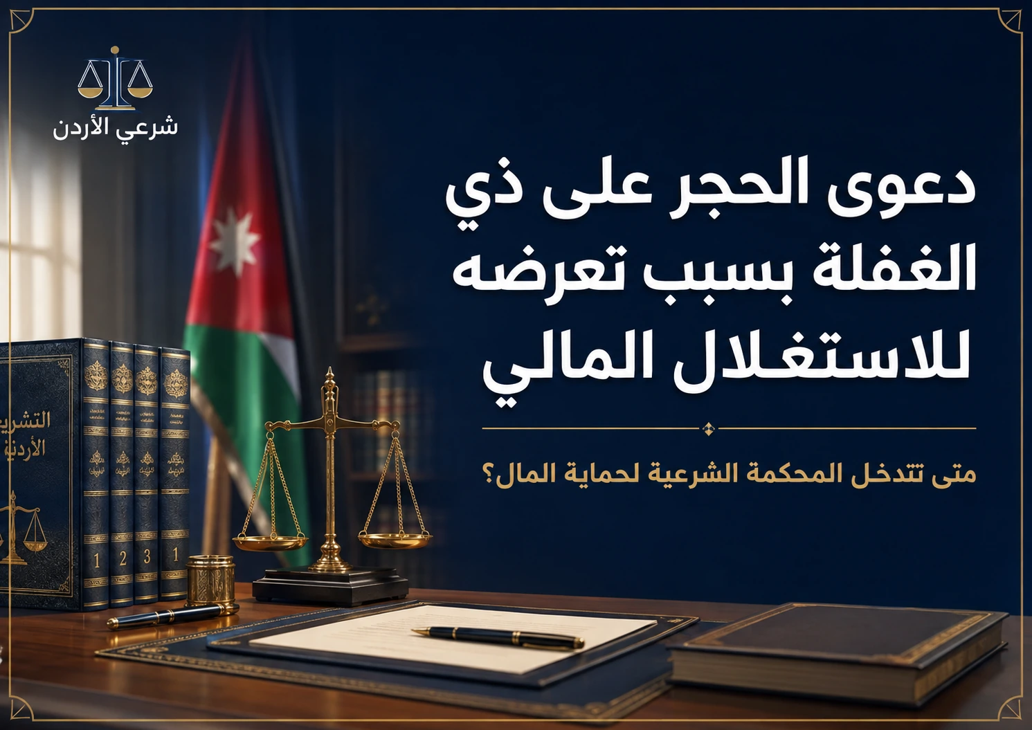 دعوى الحجر على ذي الغفلة بسبب تعرضه للاستغلال المالي