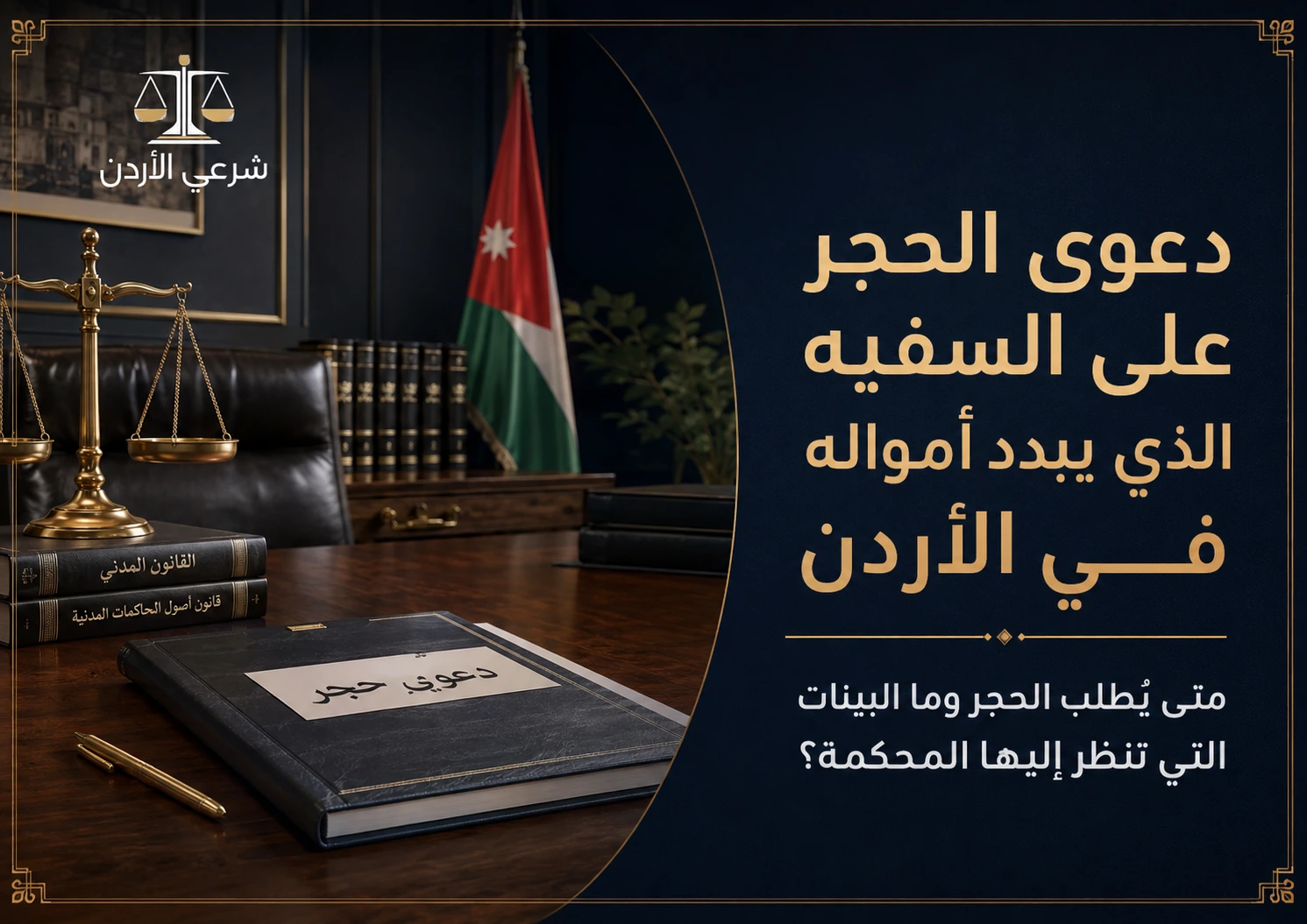 دعوى الحجر على السفيه الذي يبدد أمواله في الأردن