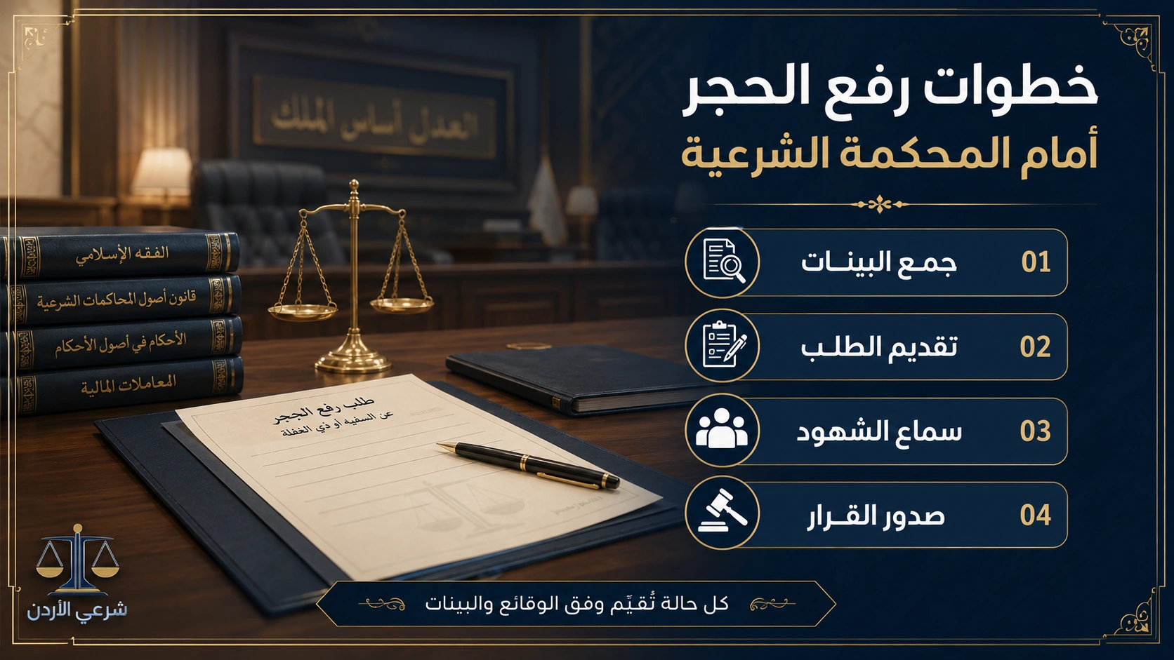 خطوات رفع الحجر أمام المحكمة الشرعية