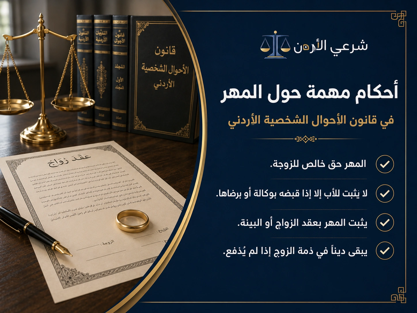 المهر حق للزوجة وليس ملكًا للأب
