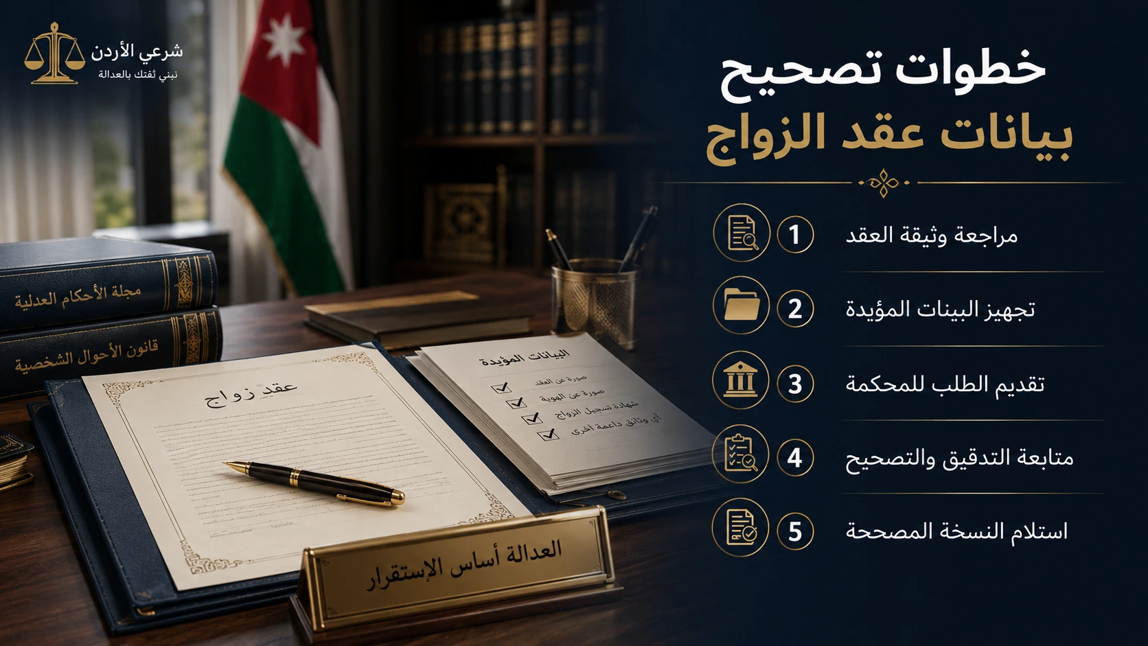 خطوات تصحيح بيانات عقد الزواج