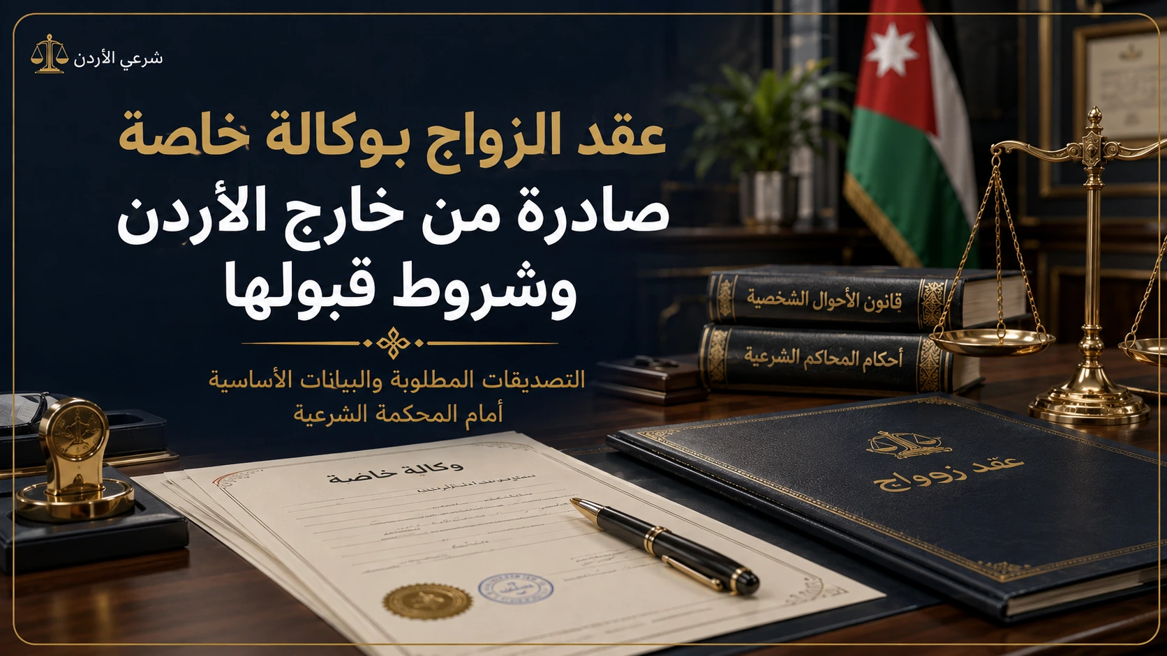 عقد الزواج بوكالة خاصة صادرة من خارج الأردن وشروط قبولها