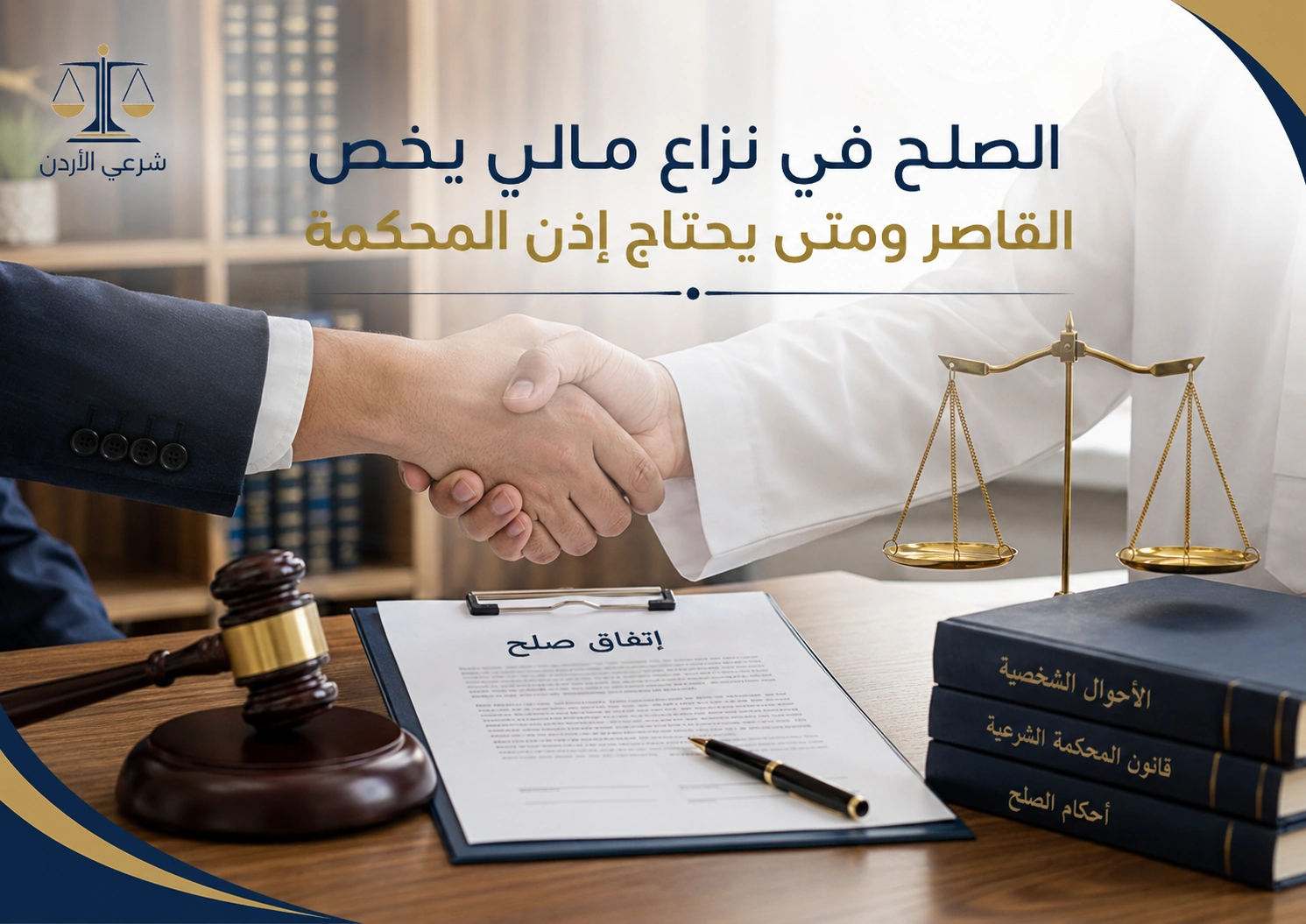 الصلح في نزاع مالي يخص القاصر ومتى يحتاج إذن المحكمة