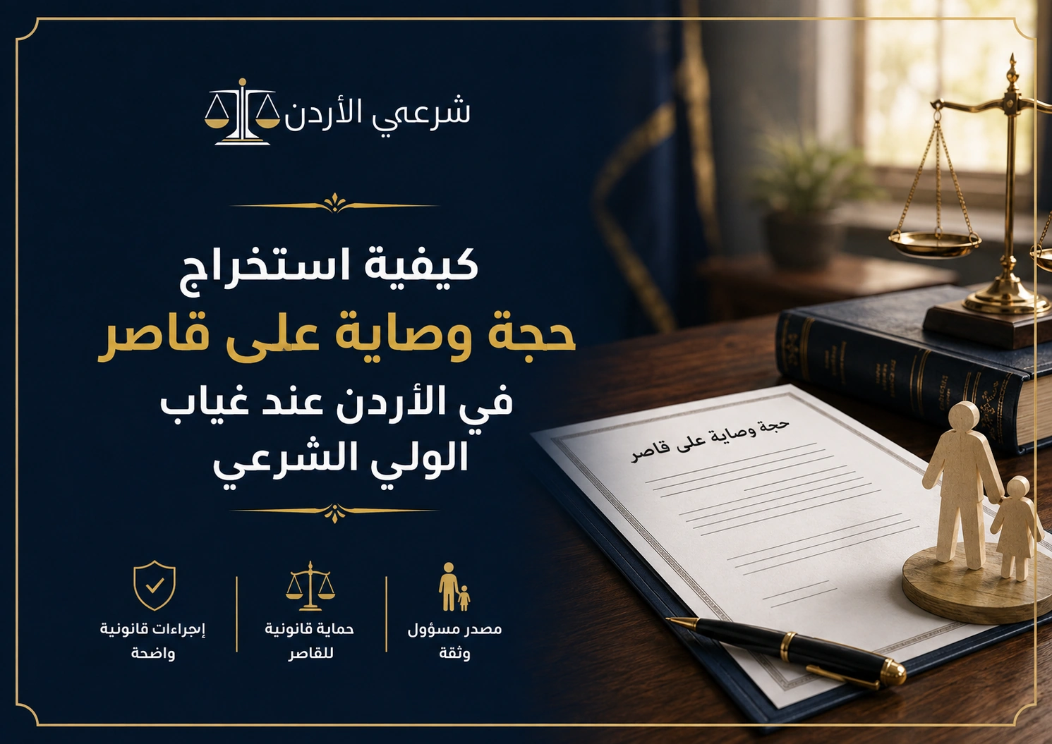 كيفية استخراج حجة وصاية على قاصر في الأردن