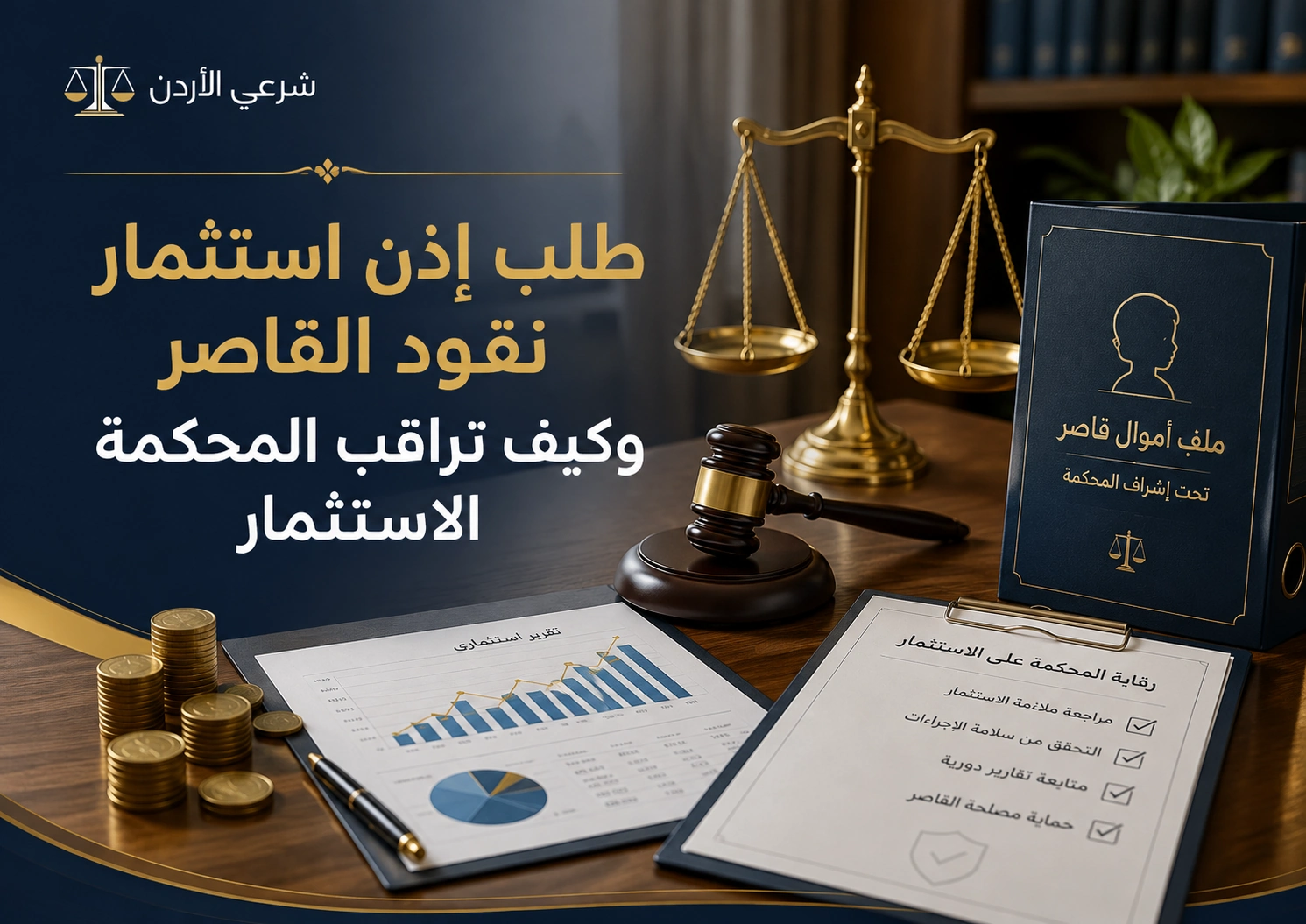 طلب إذن استثمار نقود القاصر وكيف تراقب المحكمة الاستثمار