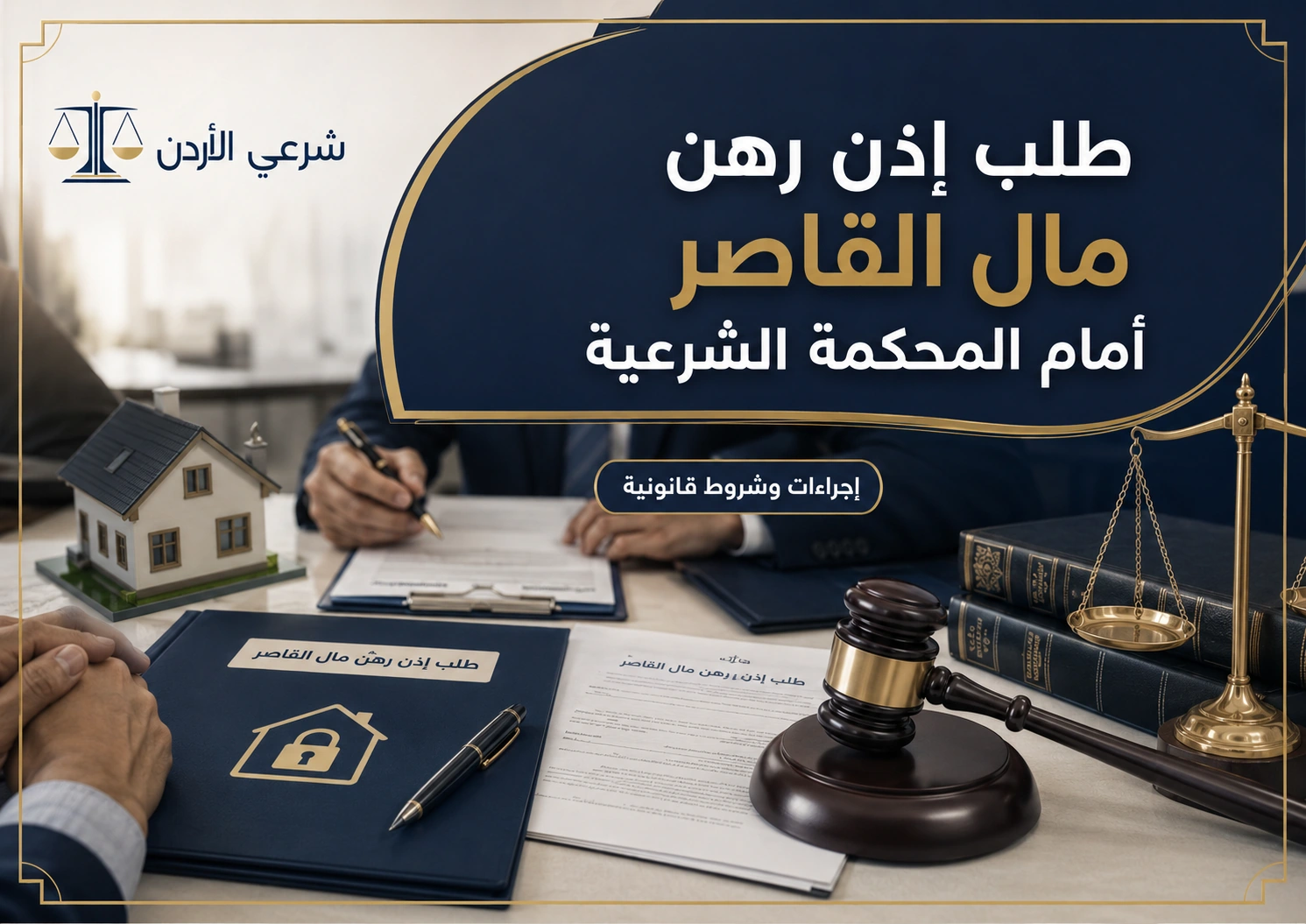 طلب إذن رهن مال القاصر أمام المحكمة الشرعية