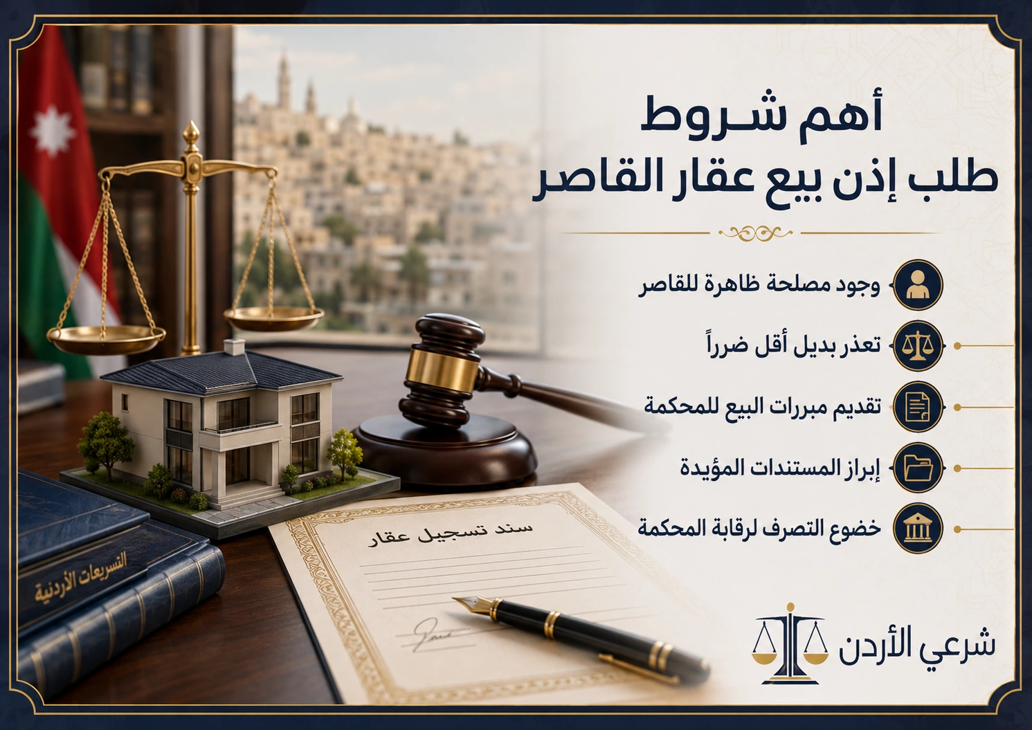 أهم شروط طلب إذن بيع عقار القاصر