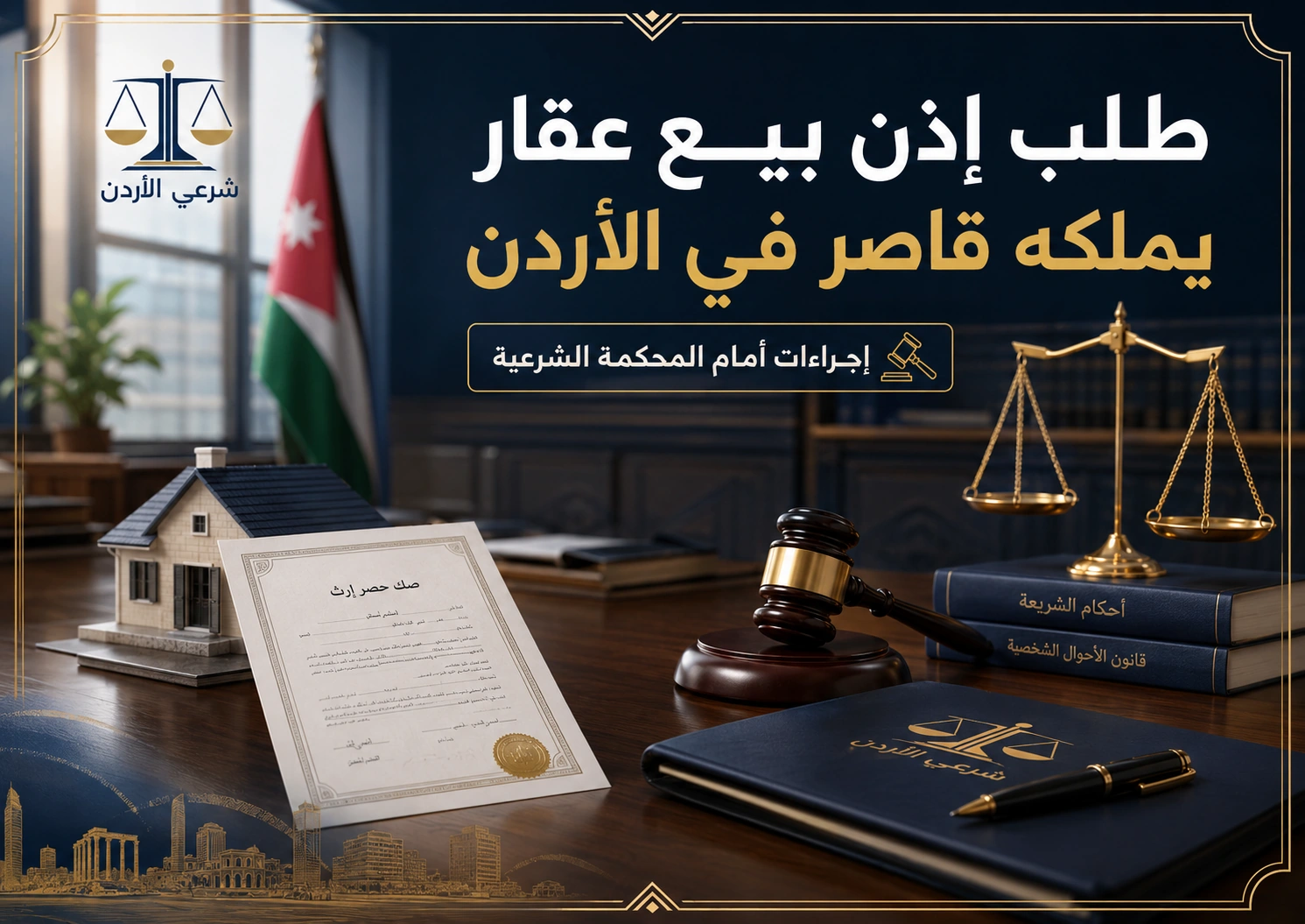 طلب إذن بيع عقار يملكه قاصر في الأردن