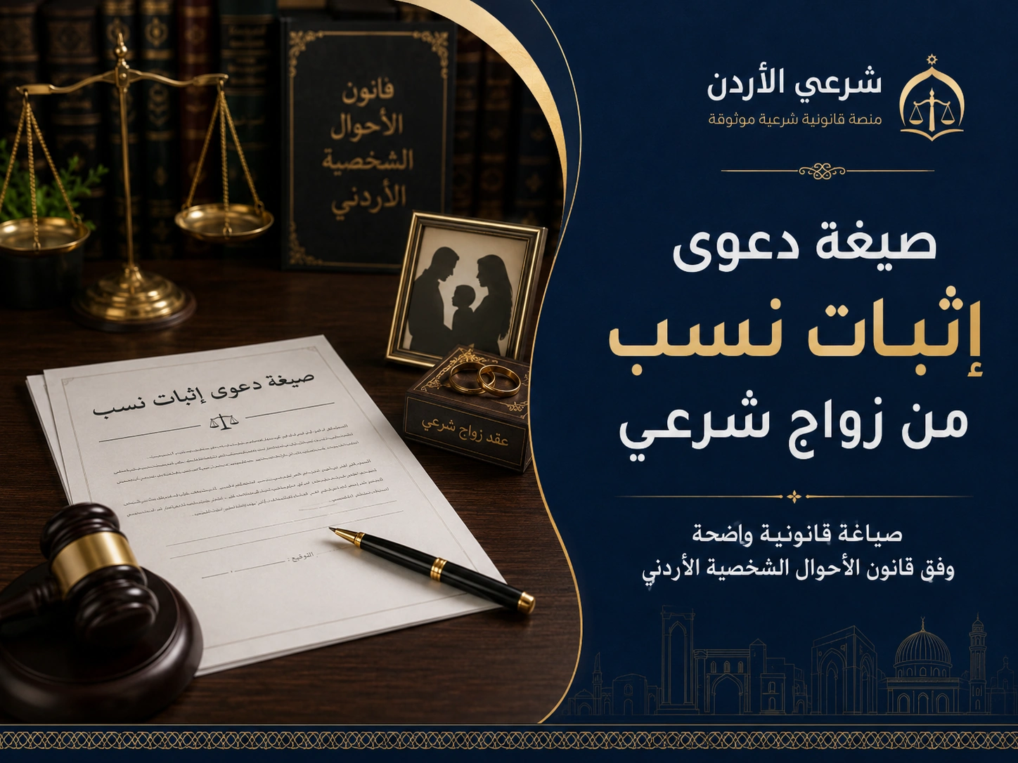 صيغة دعوى إثبات نسب من زواج شرعي