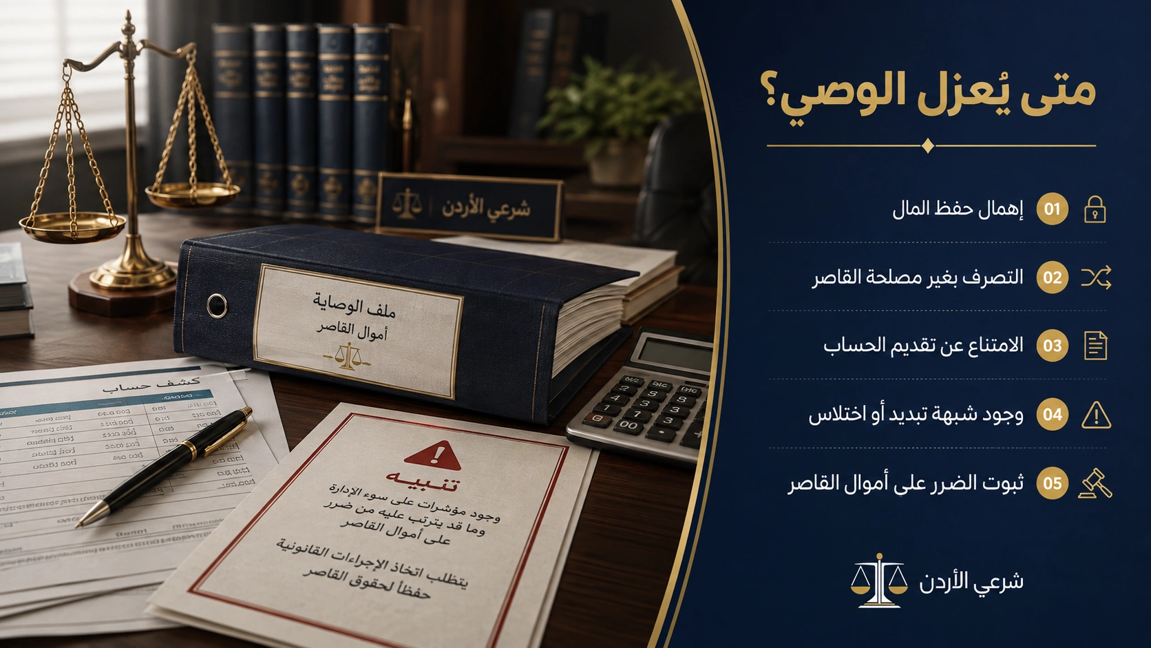 متى يمكن طلب عزل الوصي؟