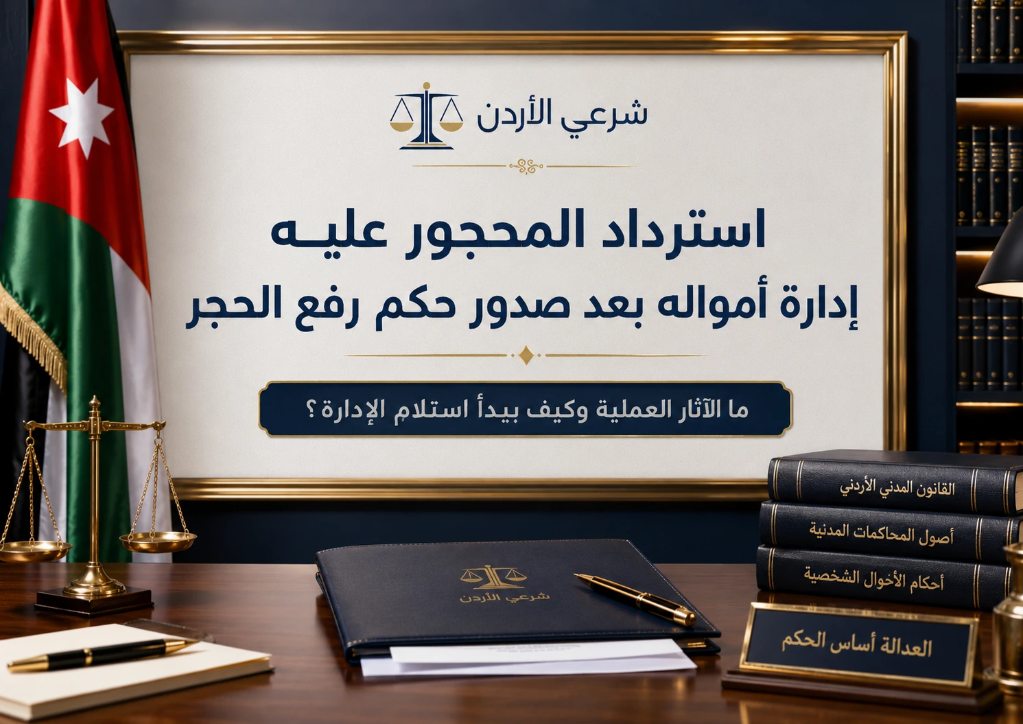 استرداد المحجور عليه إدارة أمواله بعد صدور حكم رفع الحجر